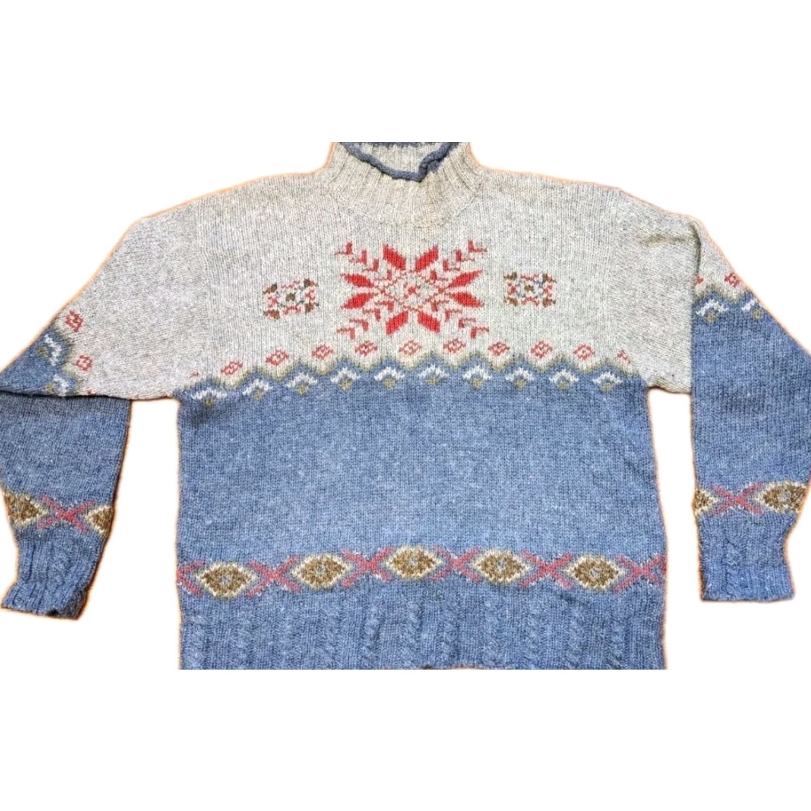 Vintage VINTAGE St Johns Bay Sweater Women XL Mock Neck Pullover Southwestern Woll Blend Size XL / US 12-14 / IT 48-50 - 2 Thumbnail