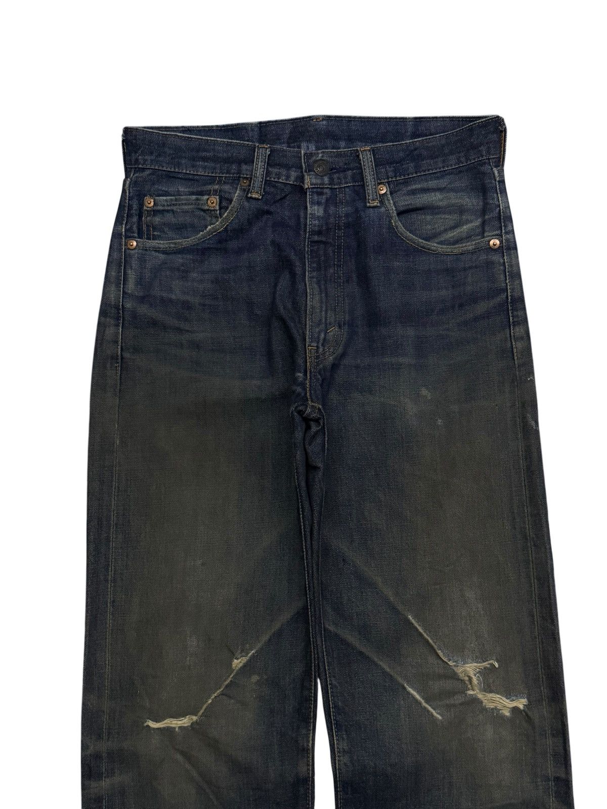 Levi's Vintage Clothing Vintage 90s Levi’s 551Z-XX Big E Talon Selvedge Denim Jeans Size US 30 / EU 46 - 4 Thumbnail