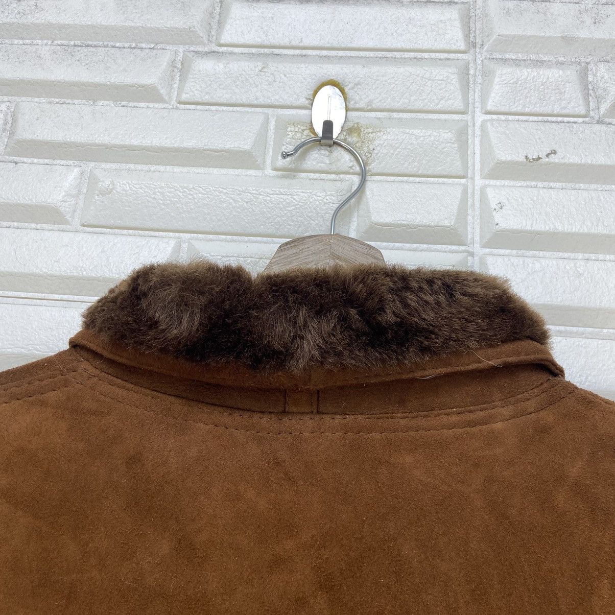 Genuine Leather Vintage Roberto Massini Too Shokai Sheepskin Sherling Coat Size US M / EU 48-50 / 2 - 11 Thumbnail