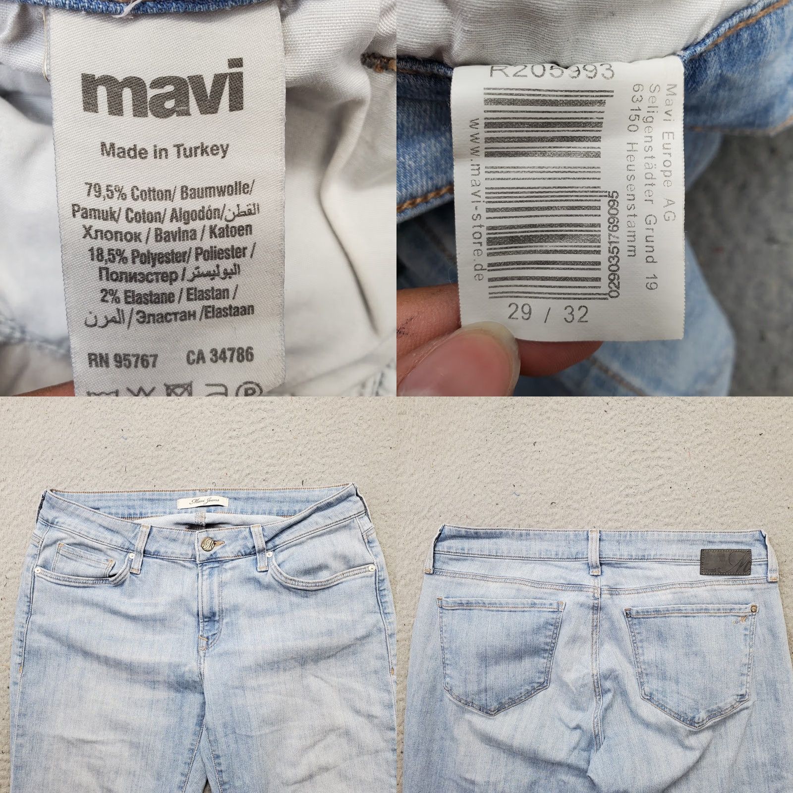 Mavi Mavi Jeans Women's Bootcut 29x32 Blue Denim Medium Wash Streetwear Size 29" - 8 Thumbnail