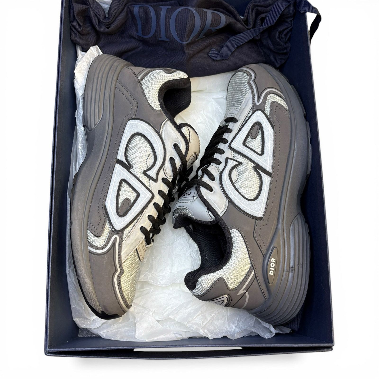 Dior Dior B30 Dark Grey Sneakers | Size 42 (9US) Size US 9 / EU 42 - 1 Thumbnail