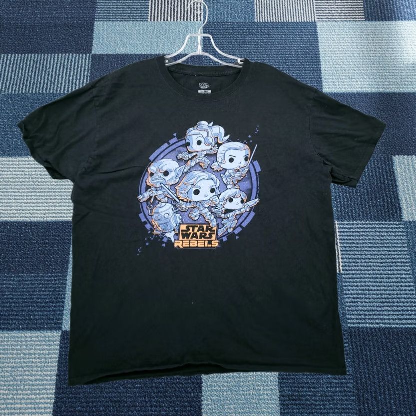 Vintage Funko T Shirt Mens XL Black Pop Tees Star Wars Rebels Crew Neck Short Sleeves Size US XL / EU 56 / 4 - 1 Thumbnail