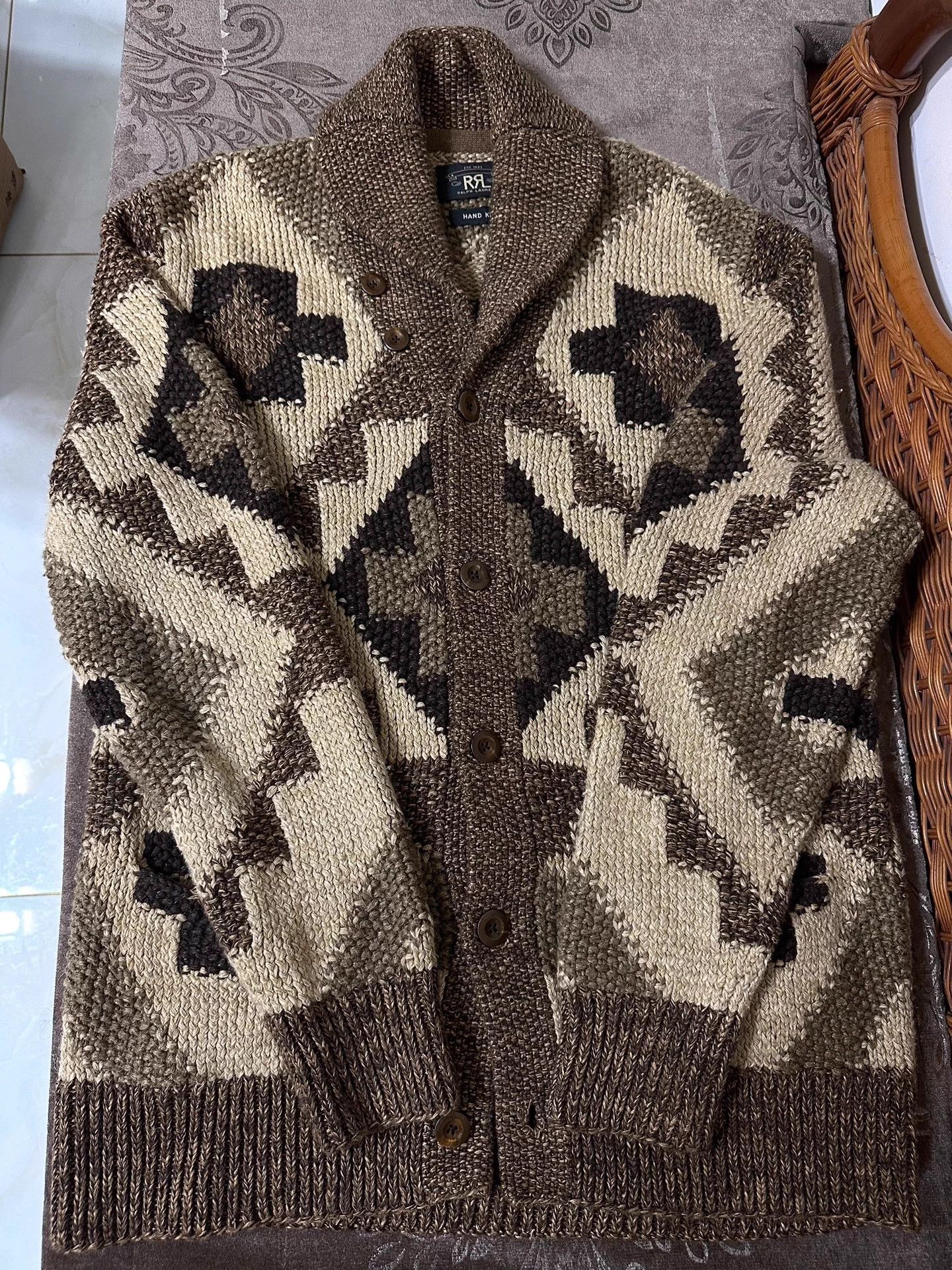 RRL Ralph Lauren This is a heavyweight, classic Southwest style sweater Size US L / EU 52-54 / 3 - 1 Thumbnail