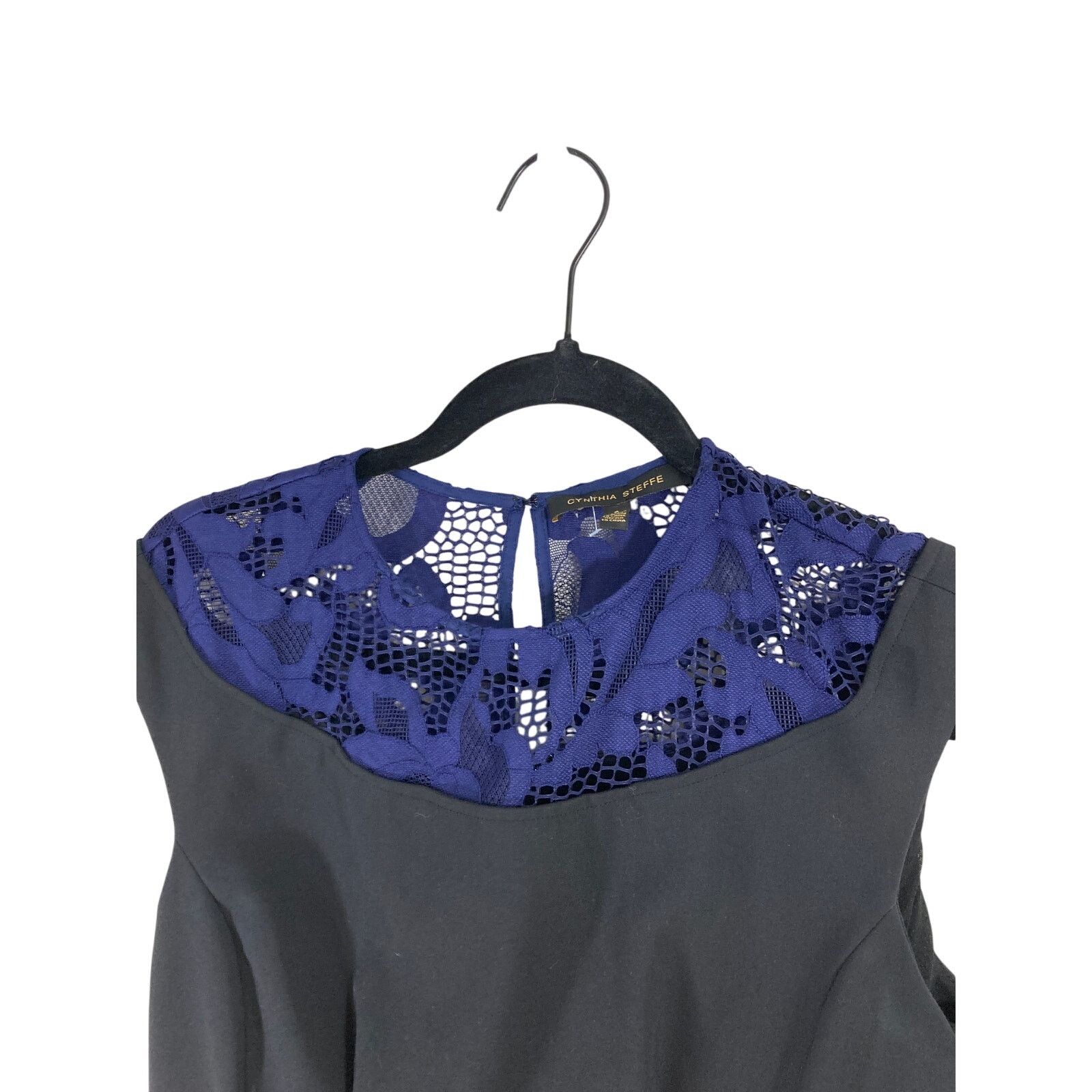 Other Cynthia Steffe Pleated A Line Lace Collared Cotton Dress Size M / US 6-8 / IT 42-44 - 4 Thumbnail