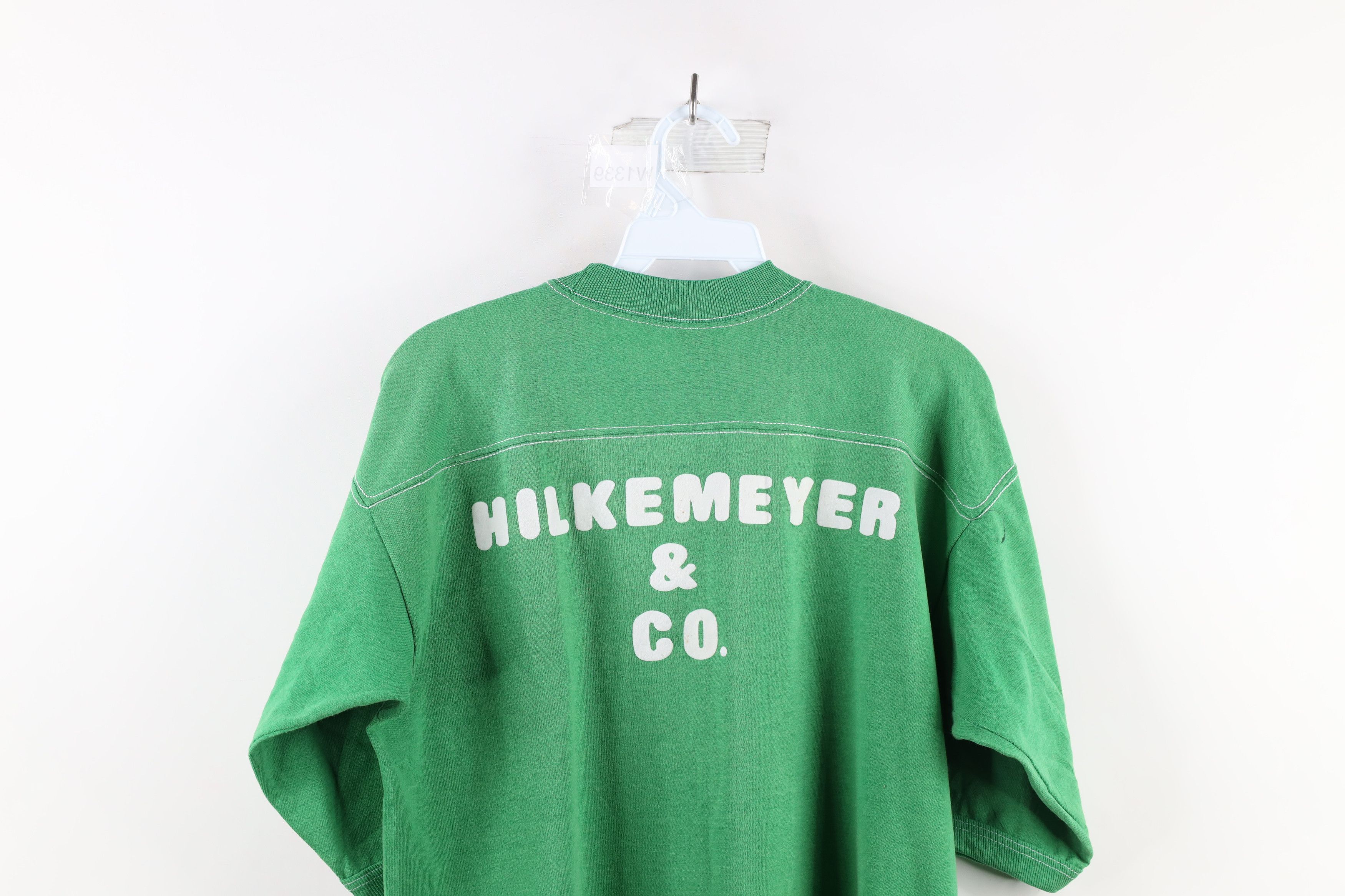 Vintage Vintage 70s Streetwear Short Sleeve Ringer T-Shirt Green USA Size US L / EU 52-54 / 3 - 10 Thumbnail