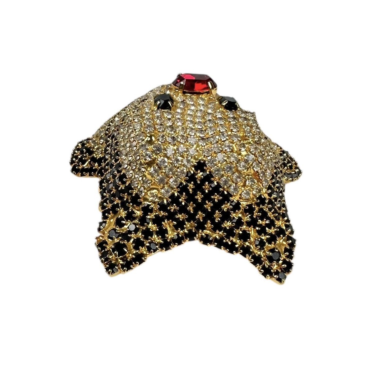 Vintage Vintage Gold Plated Felix the Cat Swarovski Crystal Brooch Size ONE SIZE - 4 Thumbnail