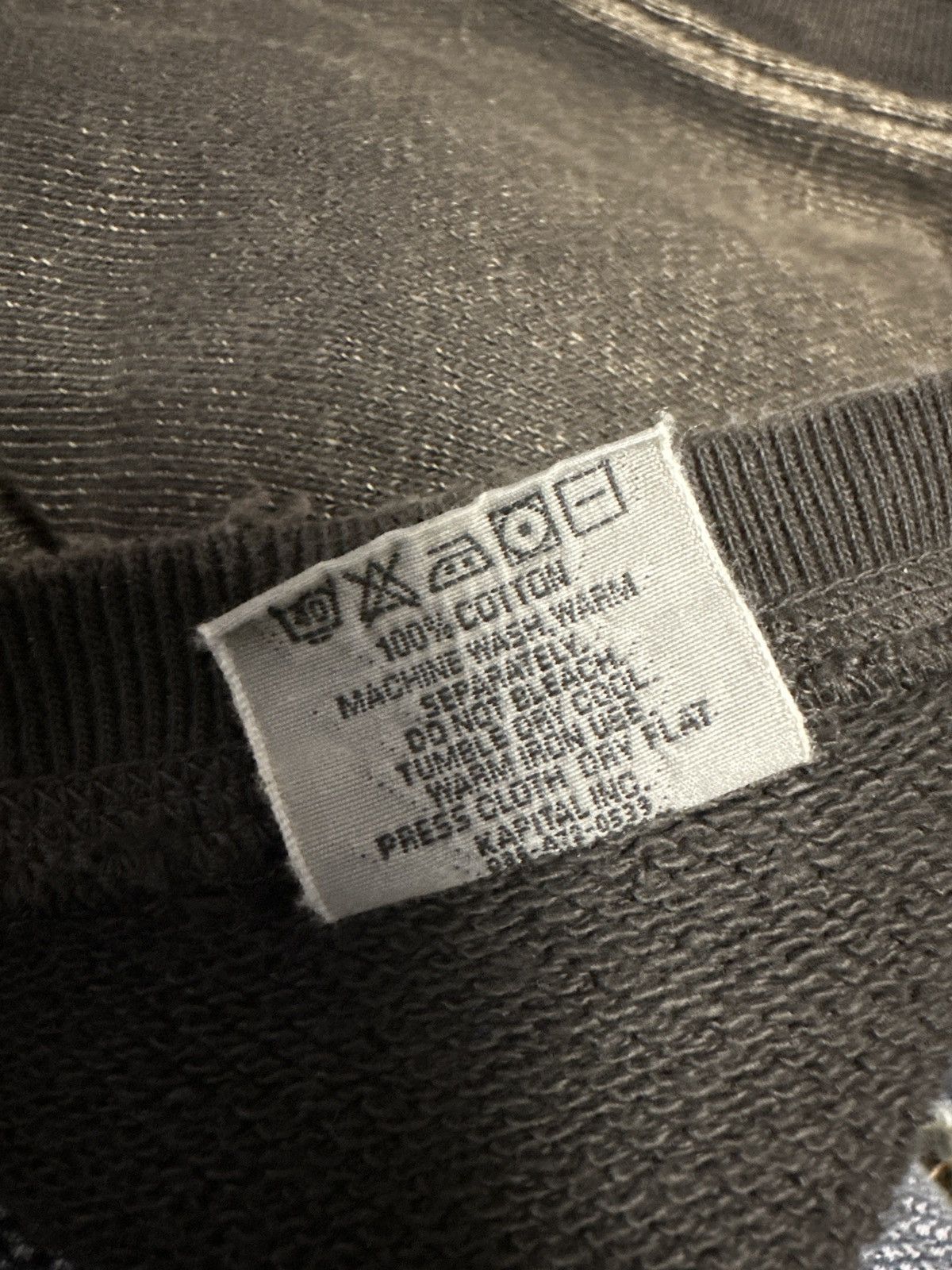Kapital Trashed sunfade charcoal black hybrid hoodie sweatshirt vest Size US S / EU 44-46 / 1 - 14 Thumbnail