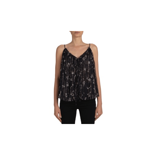 image of Amiri Floral Print Chiffon Tank Top Size 40, Women's