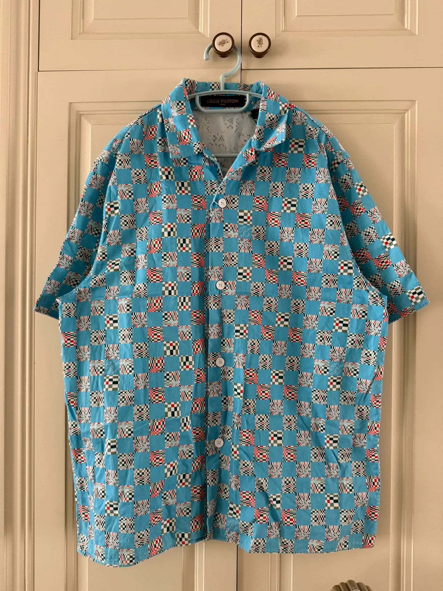 Louis Vuitton louis vuitton blue short sleeve shirt Size US M / EU 48-50 / 2 - 1 Thumbnail