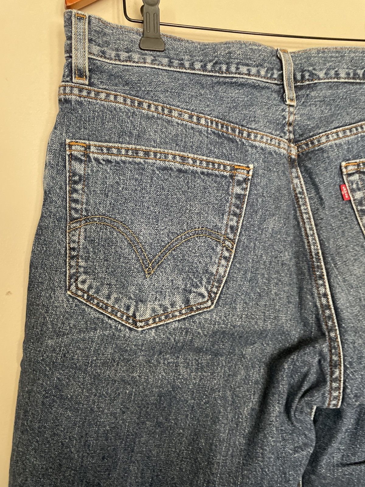 Levi's × Vintage Levi’s 550 Blue Denim Jean Shorts Size 34 Jorts Relaxed Fit Size US 34 / EU 50 - 5 Thumbnail