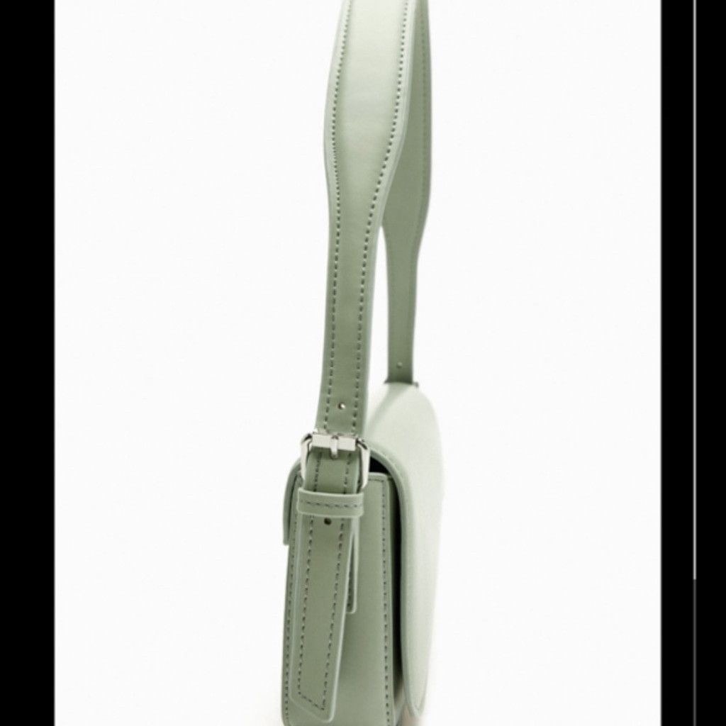 Zara 💚 Stylish Geometric Flap Shoulder Bag Size ONE SIZE - 4 Thumbnail