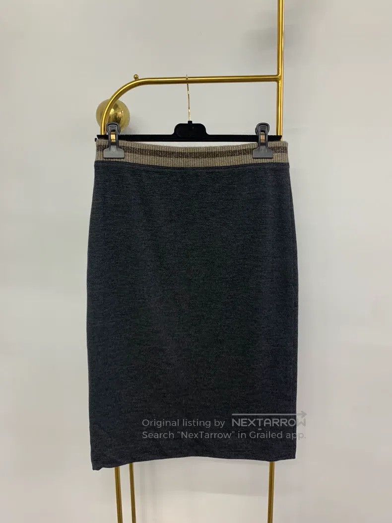 Brunello Cucinelli Brunello Cucinelli Wool knitted skirt Size 26" / US 2 / IT 38 - 2 Thumbnail