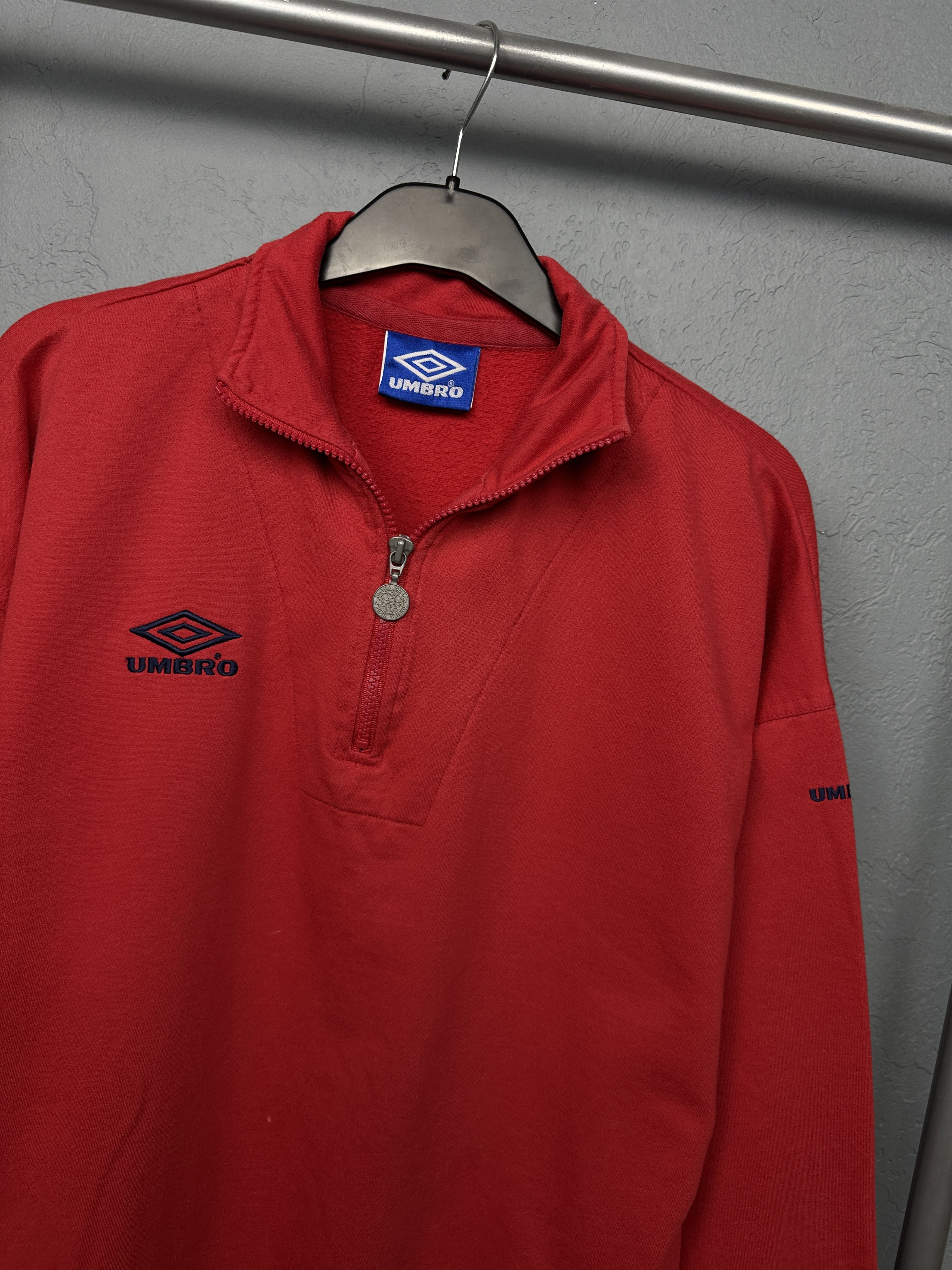 Umbro Umbro 90s Vintage Mens 1\4 Zip Sweatshirt Size US M / EU 48-50 / 2 - 3 Thumbnail