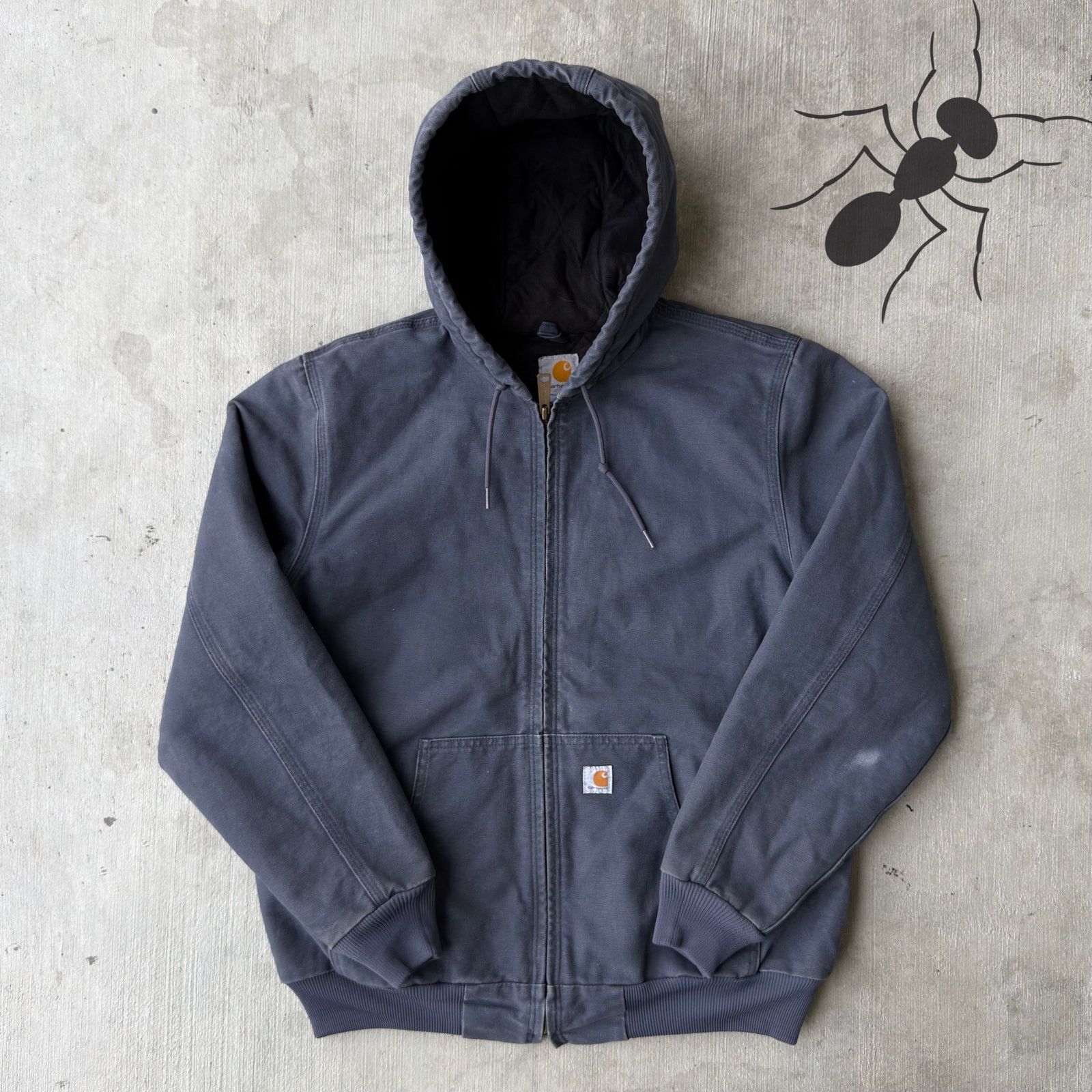 Carhartt × Vintage Carhartt WOMENS WJ130 blue hooded work wear jacket Size US M / EU 48-50 / 2 - 1 Thumbnail
