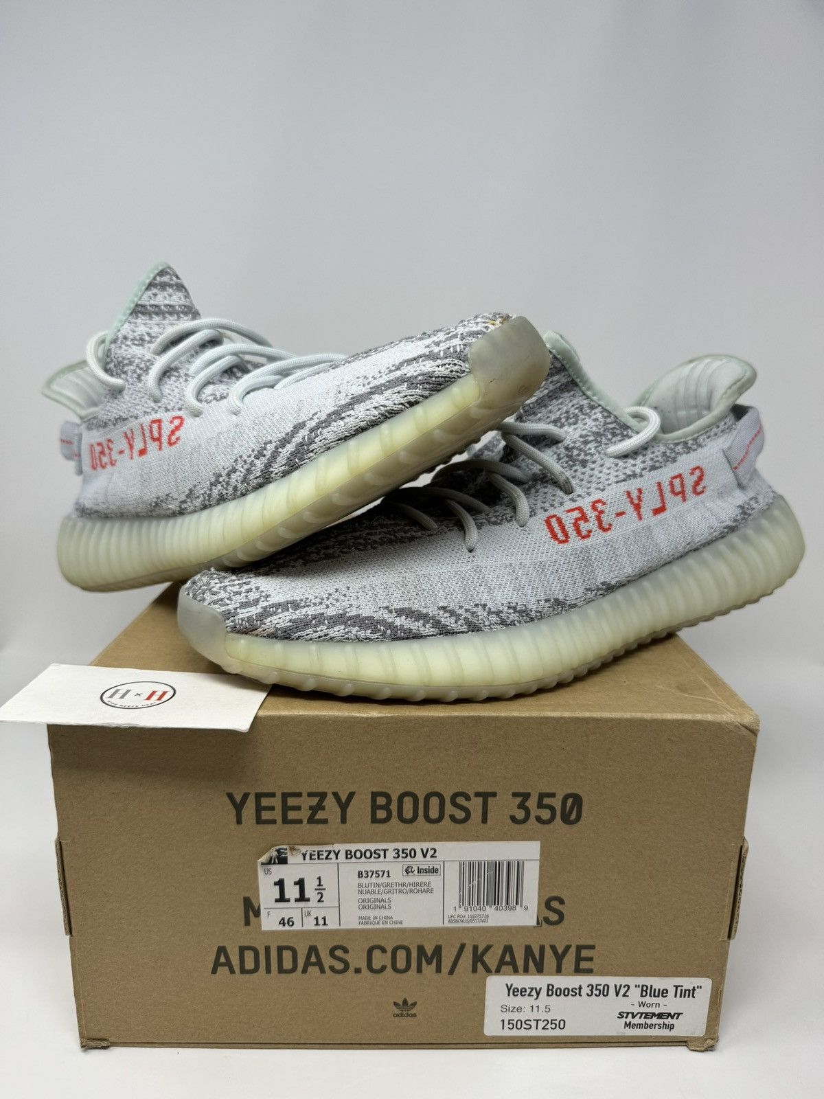 Adidas Yeezy Boost 350 V2 Blue Tint 2017 Size US 11.5 / EU 44-45 - 1 Thumbnail