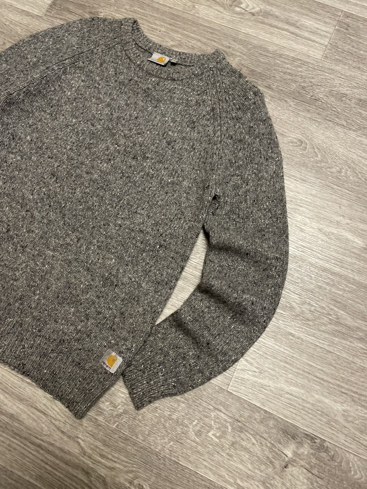 Carhartt Vintage Carhartt Gray Wool Knit Anglistic Sweater Size US S / EU 44-46 / 1 - 5 Thumbnail