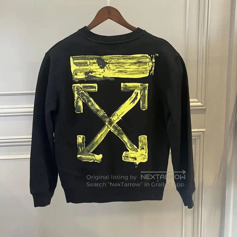 Off-White Off-White Black Long Sleeve Cotton Sweatshirt . Size US S / EU 44-46 / 1 - 2 Thumbnail