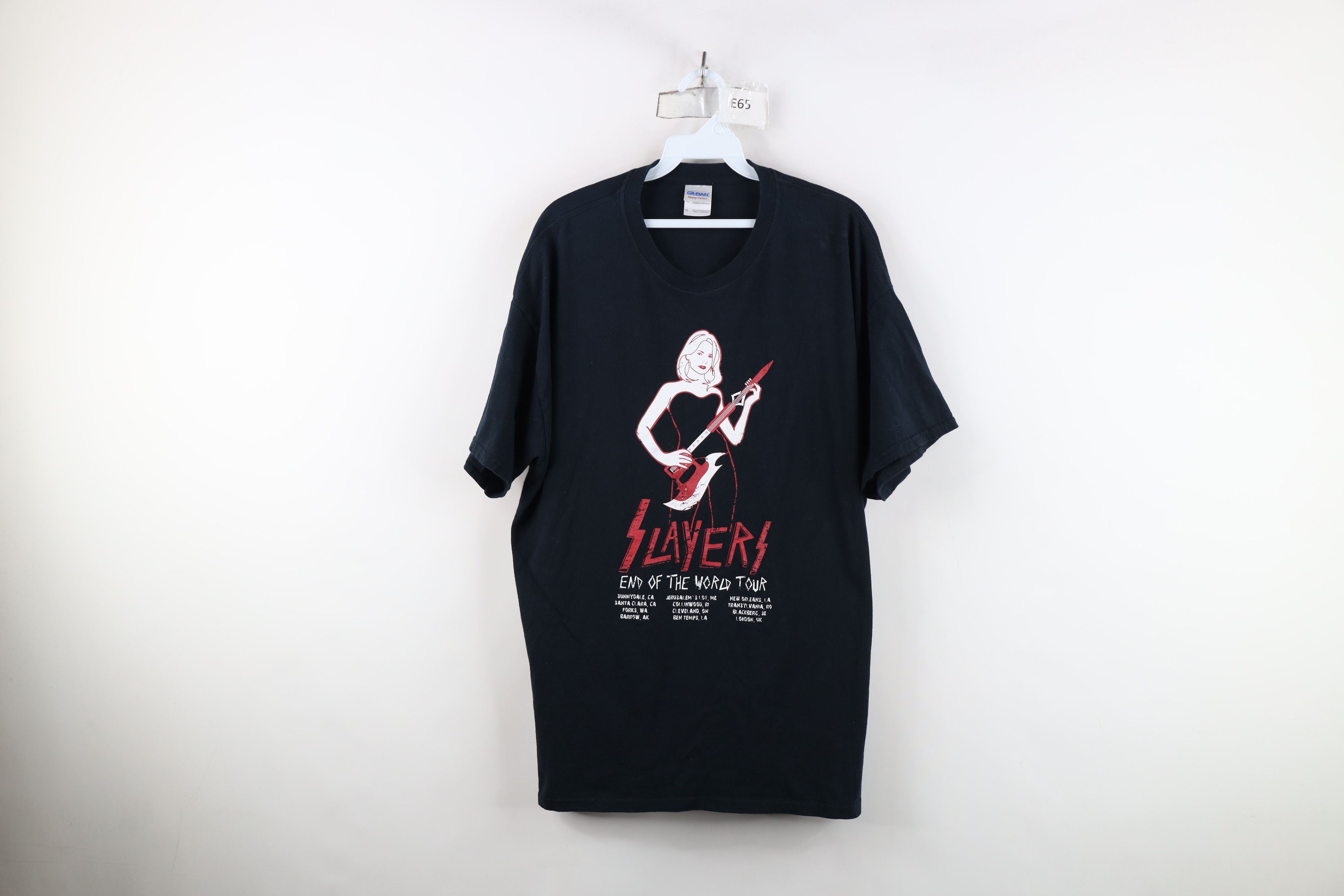 Vintage Vintage Y2K the World Tour Slayer Band Short Sleeve T-Shirt Size US XL / EU 56 / 4 - 1 Thumbnail