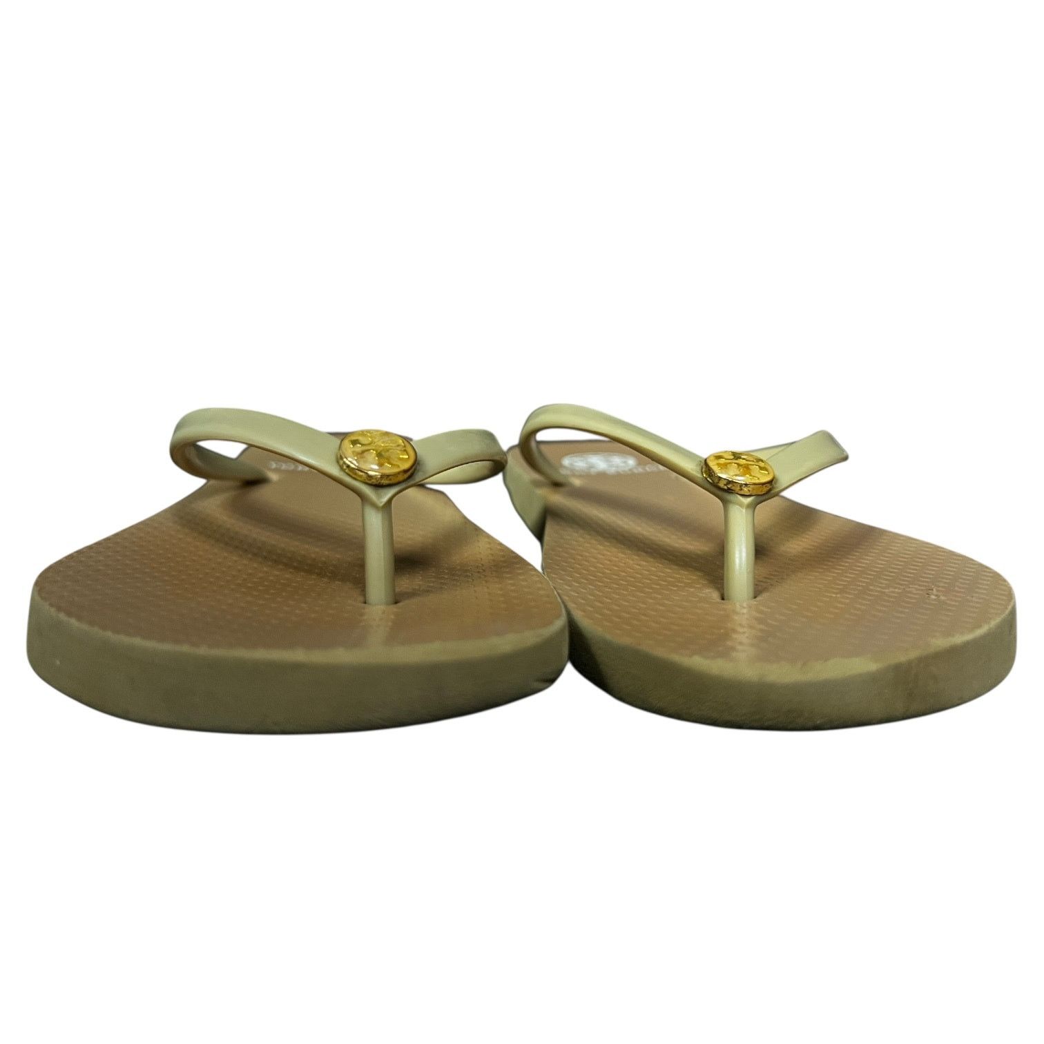 Tory Burch Women's Tory Burch Monogram Brown Flip-Flops - Size 5.5/6 Size US 5.5 / IT 35.5 - 6 Thumbnail