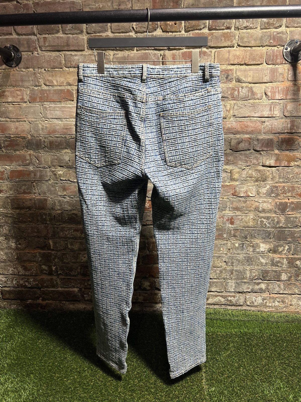 Givenchy Givenchy 4G Jacquard Denim Jeans Size US 33 - 2 Thumbnail