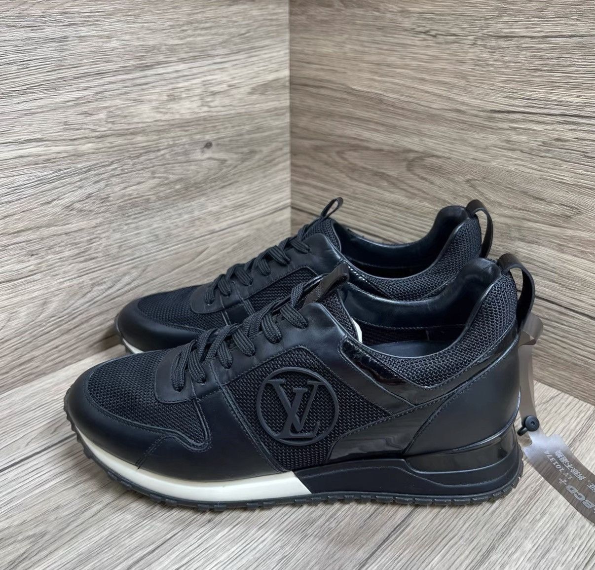 Louis Vuitton LV Run Away Black Sneakers J41 Size US 6.5 / IT 36.5 - 1 Thumbnail