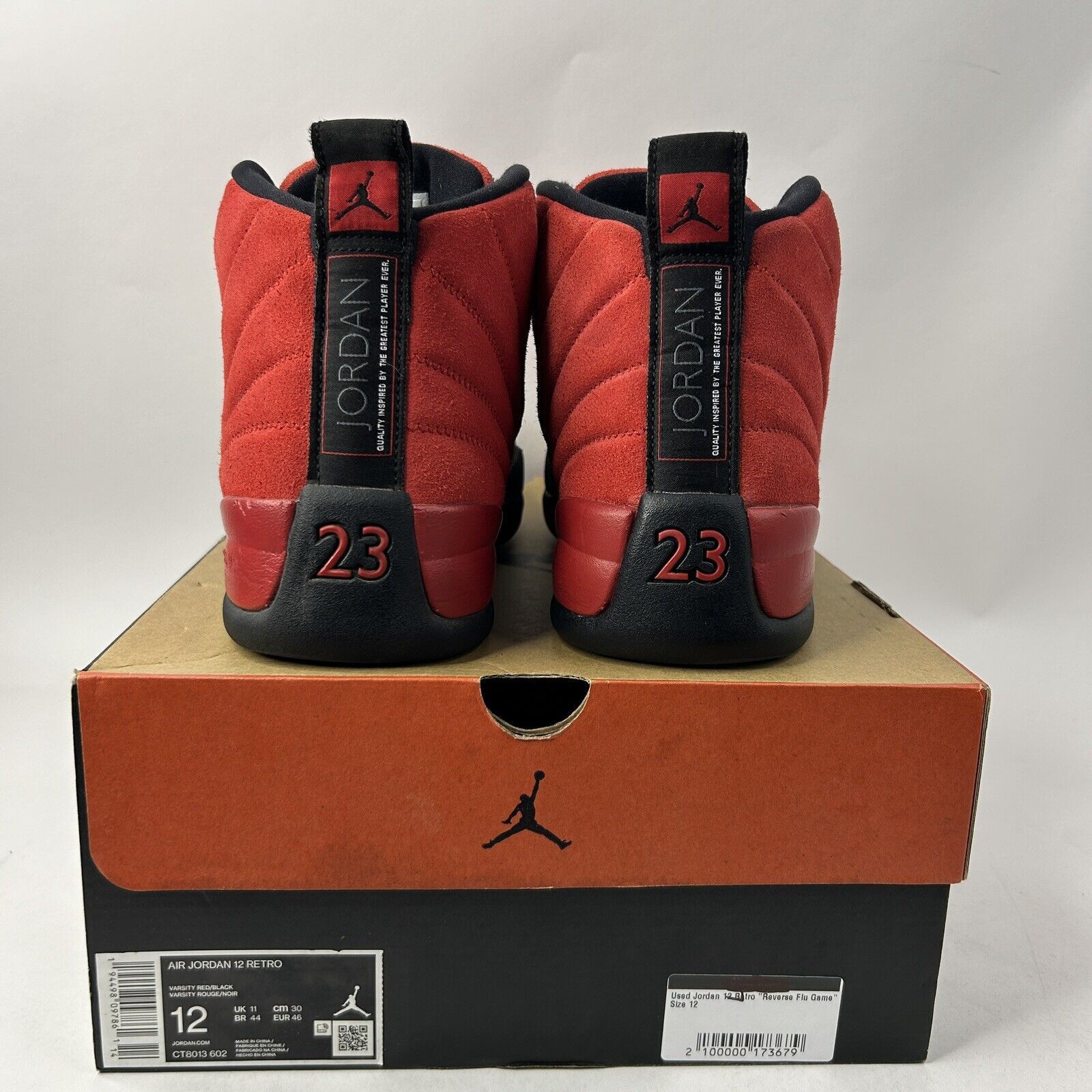 Nike Nike Shoes Air Jordan 12 Retro “Reverse Flu Game” 2024 Size US 12 / EU 45 - 6 Thumbnail
