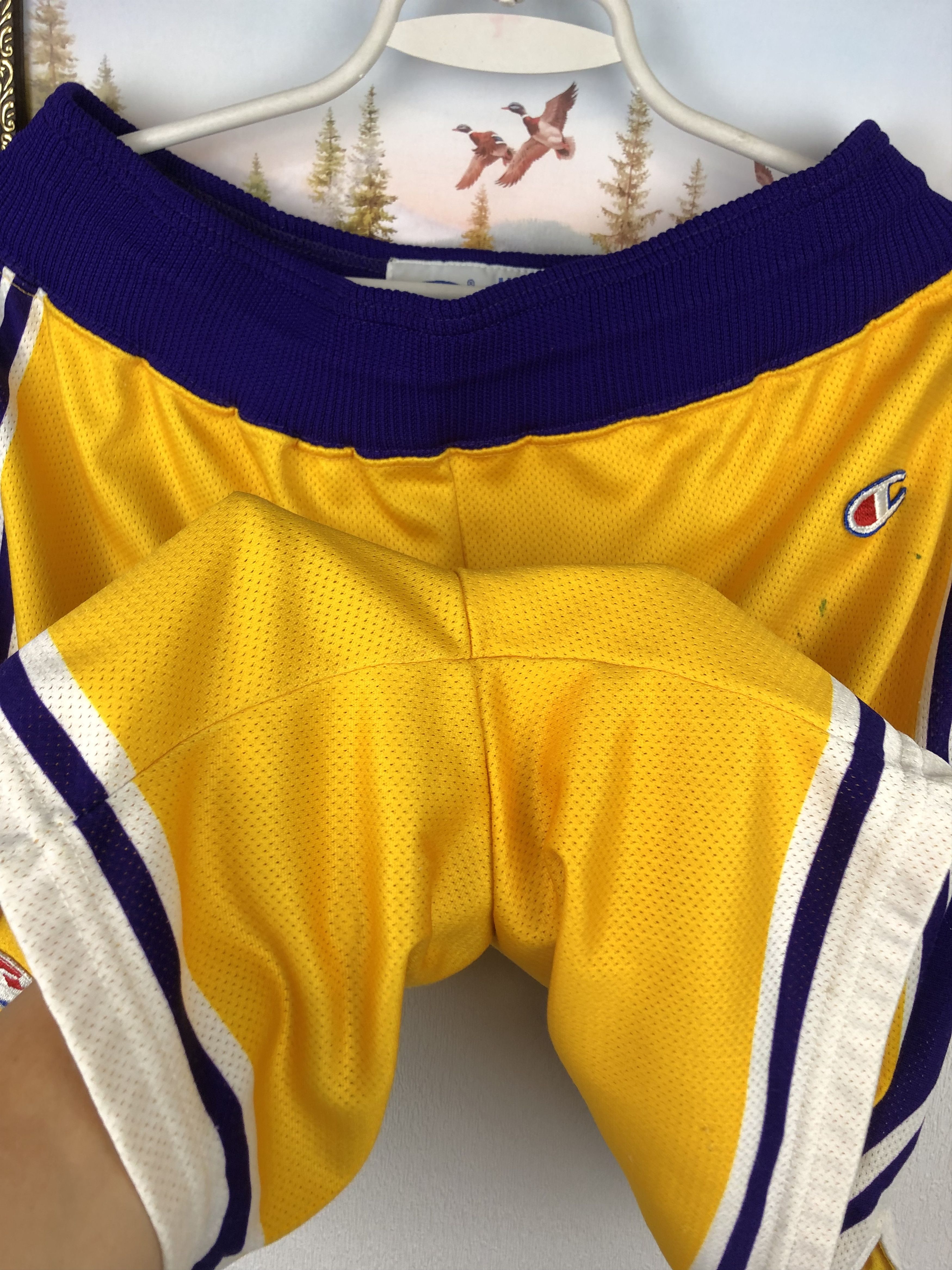 Champion Vintage 90's Champion Los Angeles Lakers NBA Shorts XL Size US 38 / EU 54 - 6 Thumbnail