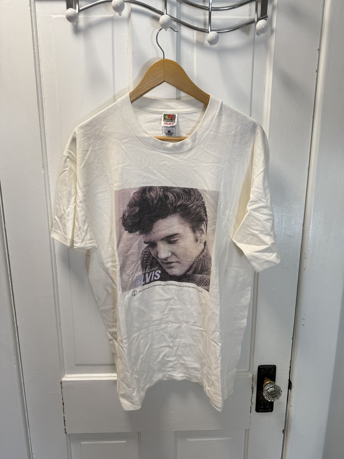 Vintage Vintage Single Stitch Elvis Tee Size US XL / EU 56 / 4 - 1 Thumbnail