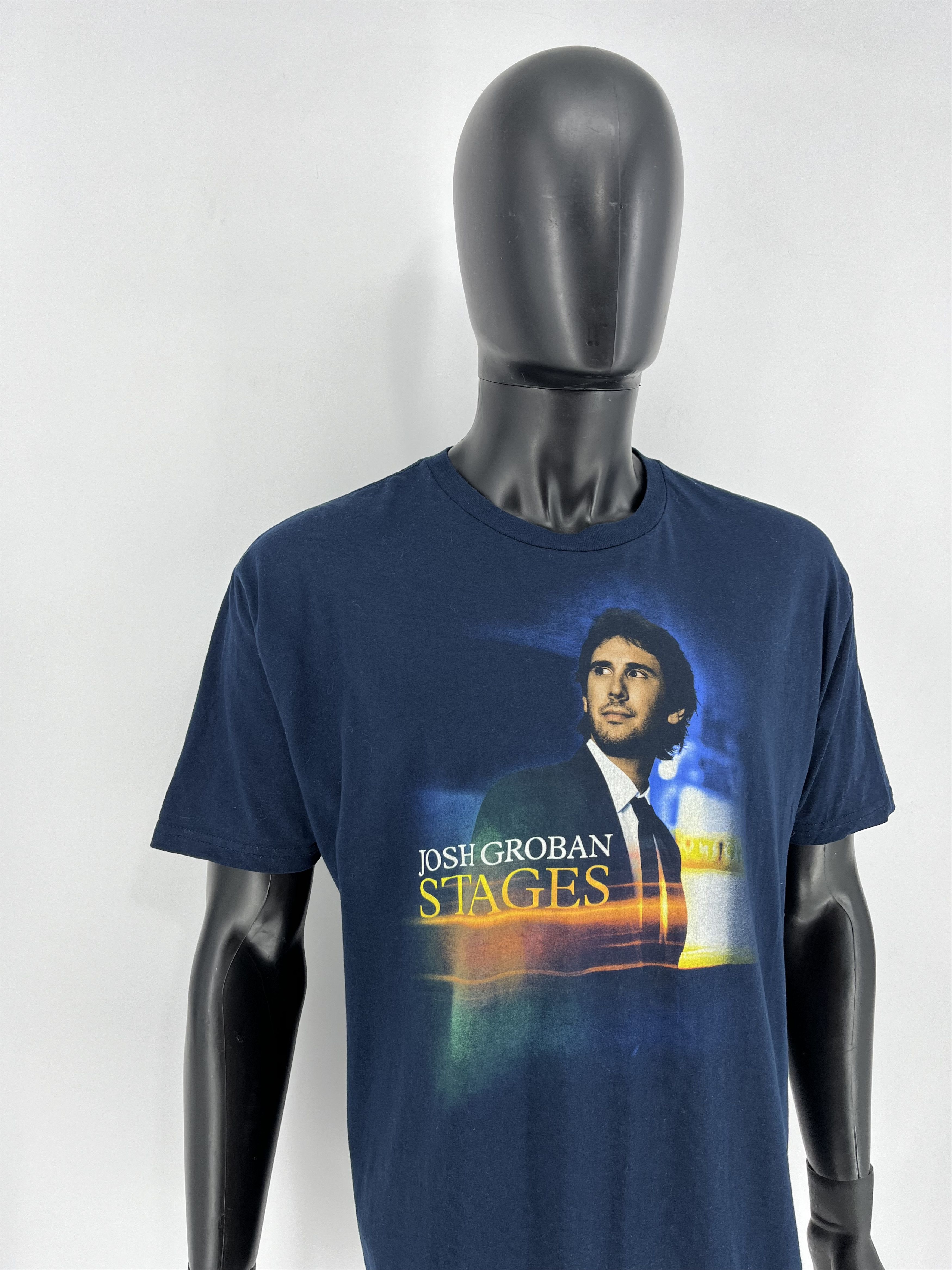 Band Tees × Vintage Josh Groban Stages Tour Concert Promo Shirt Rock Band Tee Size US L / EU 52-54 / 3 - 6 Thumbnail