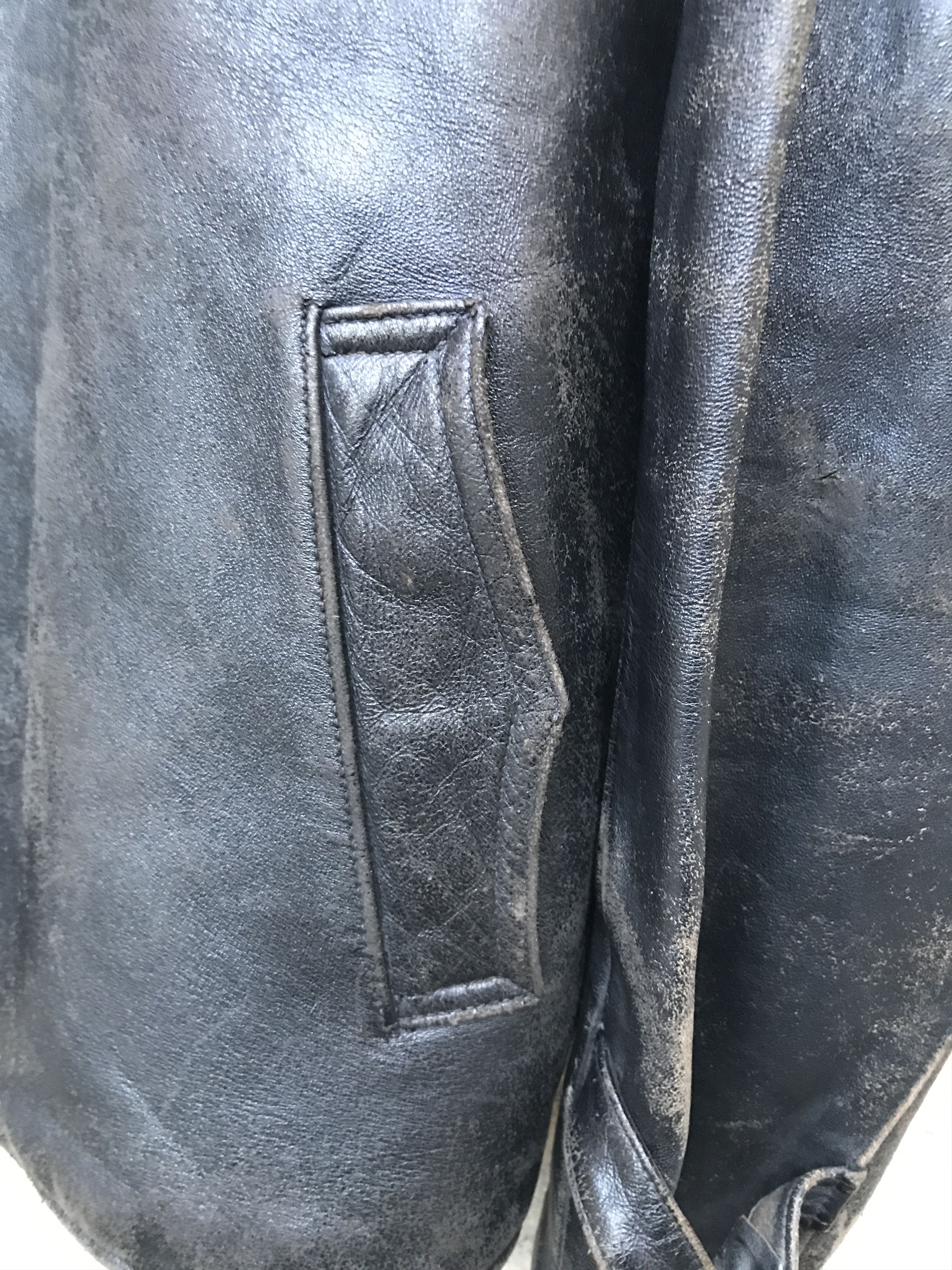 Vintage Rare Vintage 60s French Motorcycle Leather Biker Jacket Size US XL / EU 56 / 4 - 9 Thumbnail