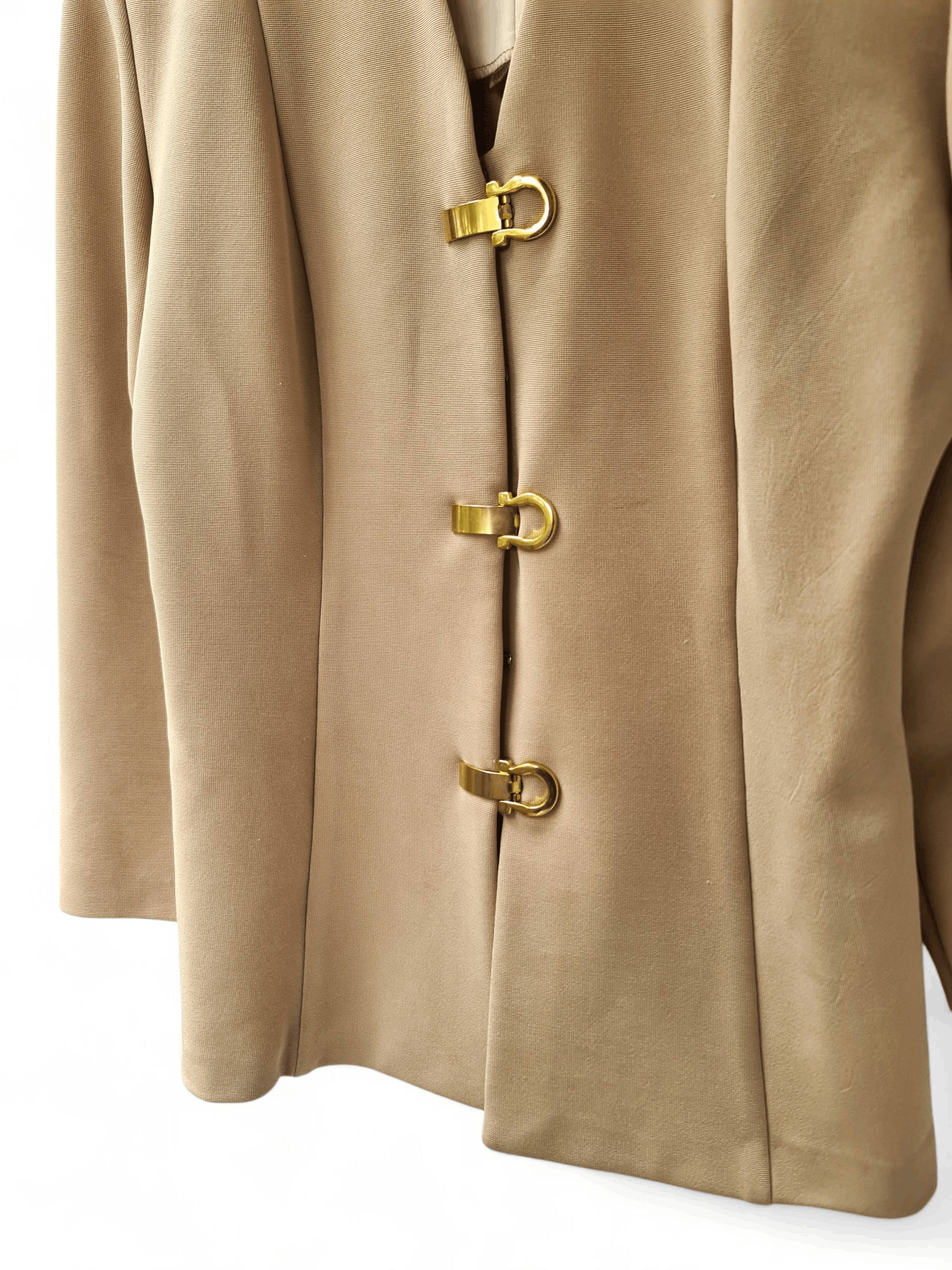Joseph Ribkoff Vintage Joseph Ribkoff yellow Short lock blazer Size M / US 6-8 / IT 42-44 - 4 Thumbnail