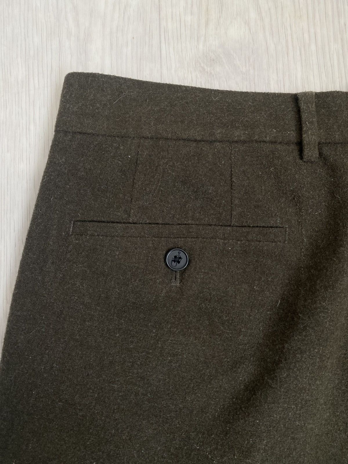 JW Anderson × Uniqlo JW Anderson x Uniqlo olive tuck wool pants Size M Mens Size US 32 / EU 48 - 4 Thumbnail