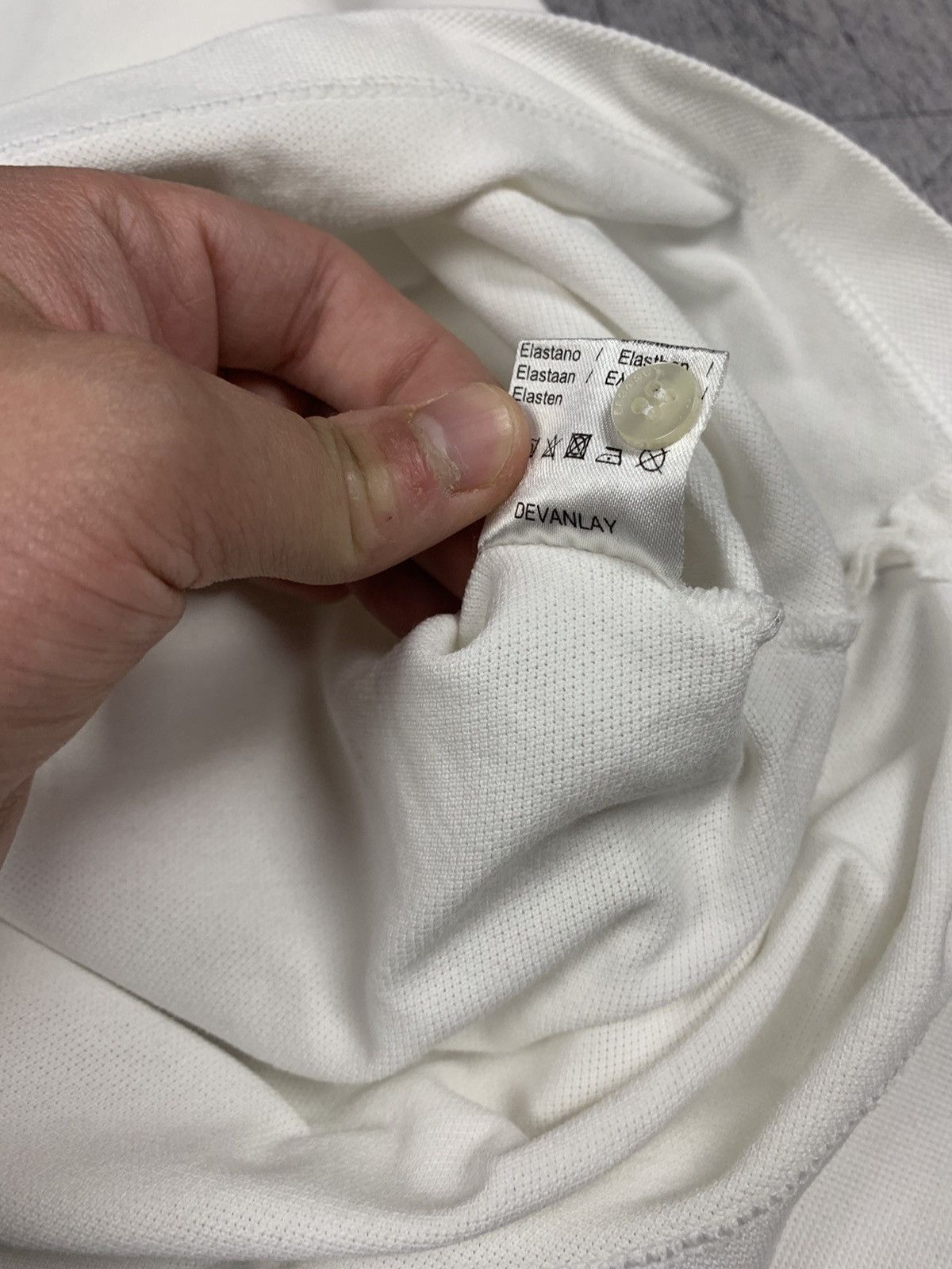 Lacoste Lacoste White Long Sleeve Big Logo Polo Shirt Size S Y2K Size S / US 4 / IT 40 - 7 Thumbnail
