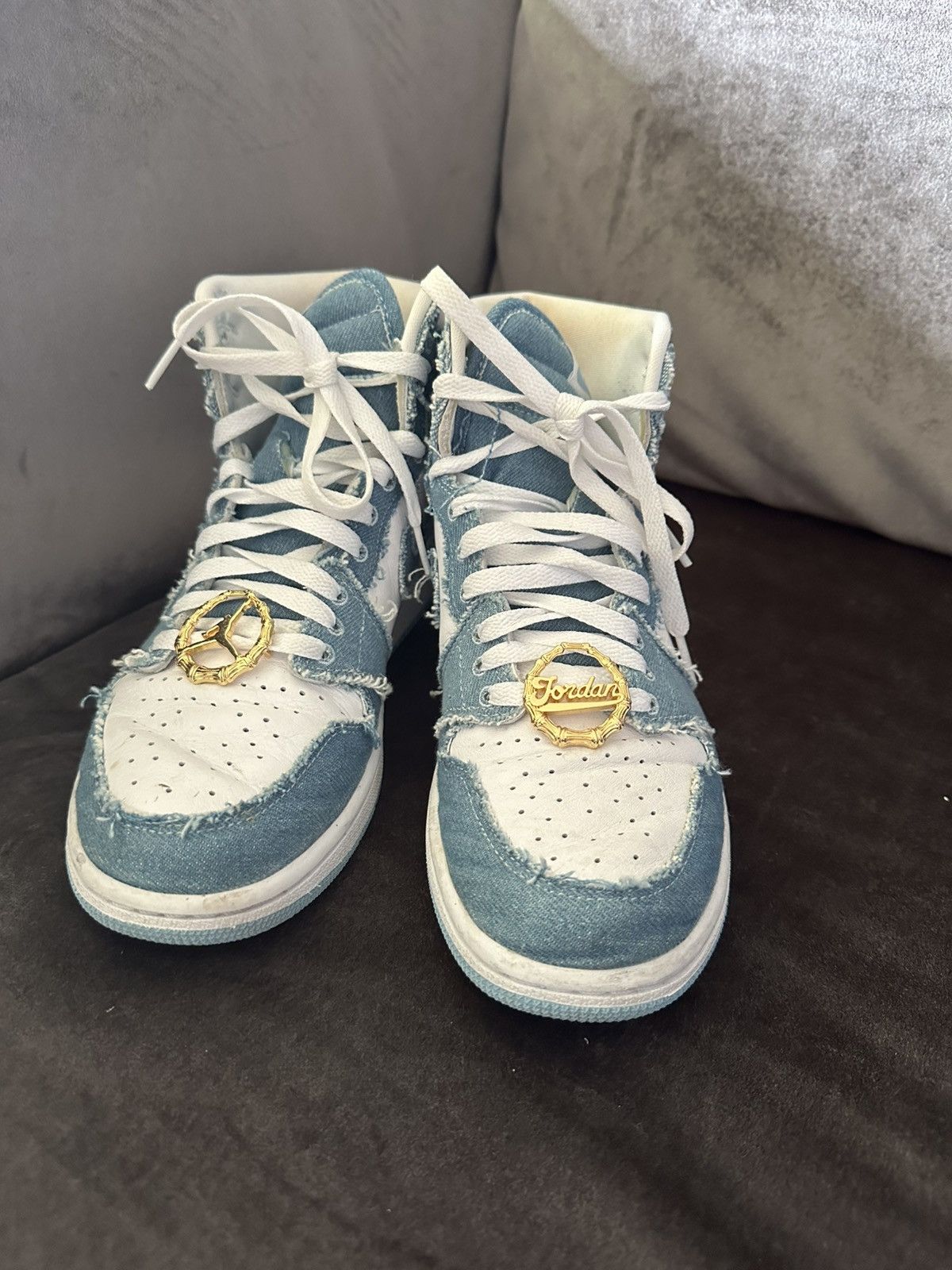Nike Nike Air Jordan 1 High OG Denim - maat 40 Size US 9 / IT 39 - 4 Thumbnail