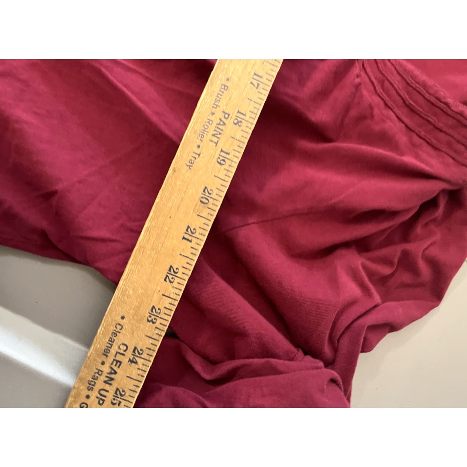 Vintage Sonoma Women's Button-Up Sweater Shirt 3X Plus Size Maroon 3/4 Sleeve Scoop Neck Knit Size XXL / US 16-18 / IT 52-54 - 5 Thumbnail