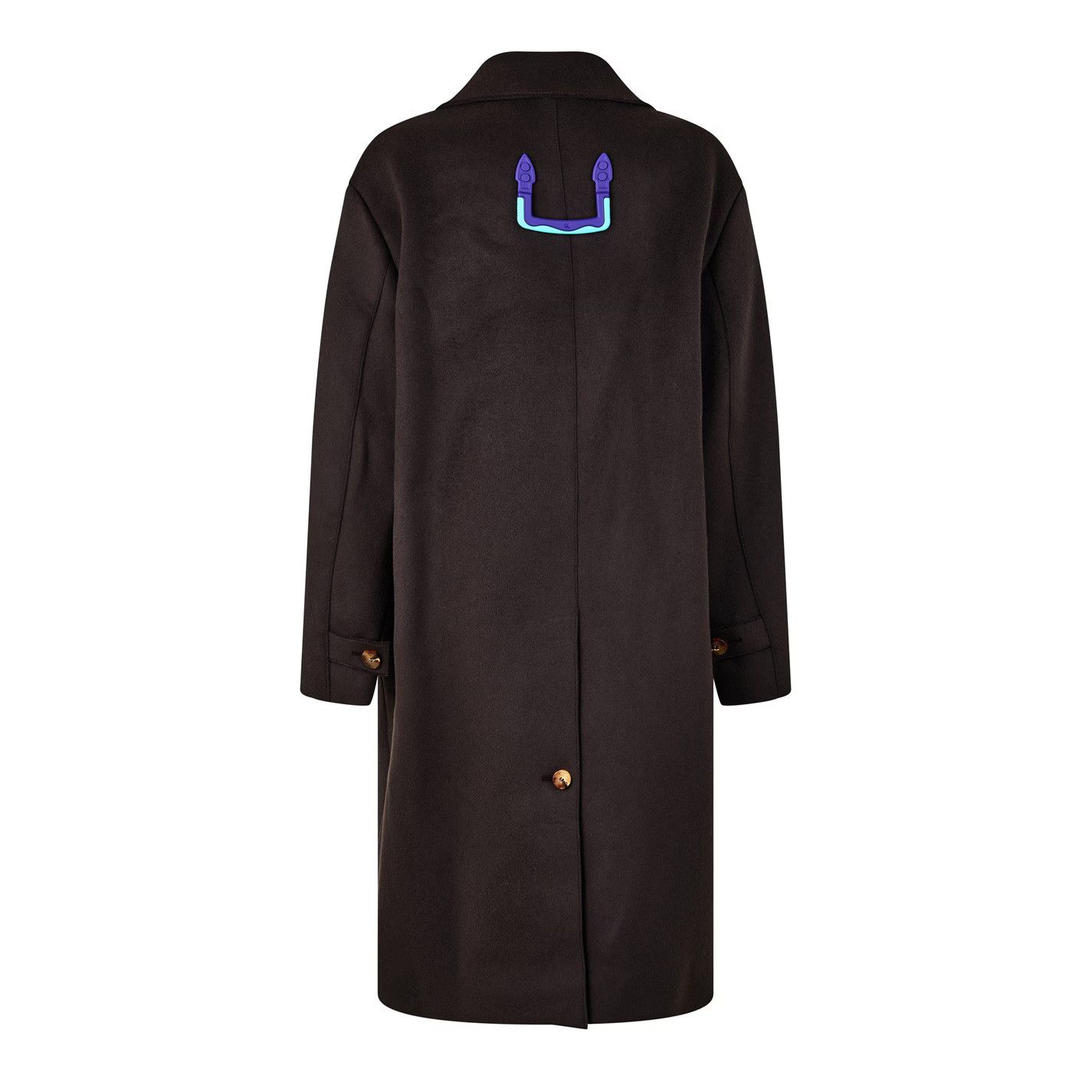 Off-White o1g2r1mq0125 Coat in Dark Brown Size XS / US 0-2 / IT 36-38 - 2 Thumbnail