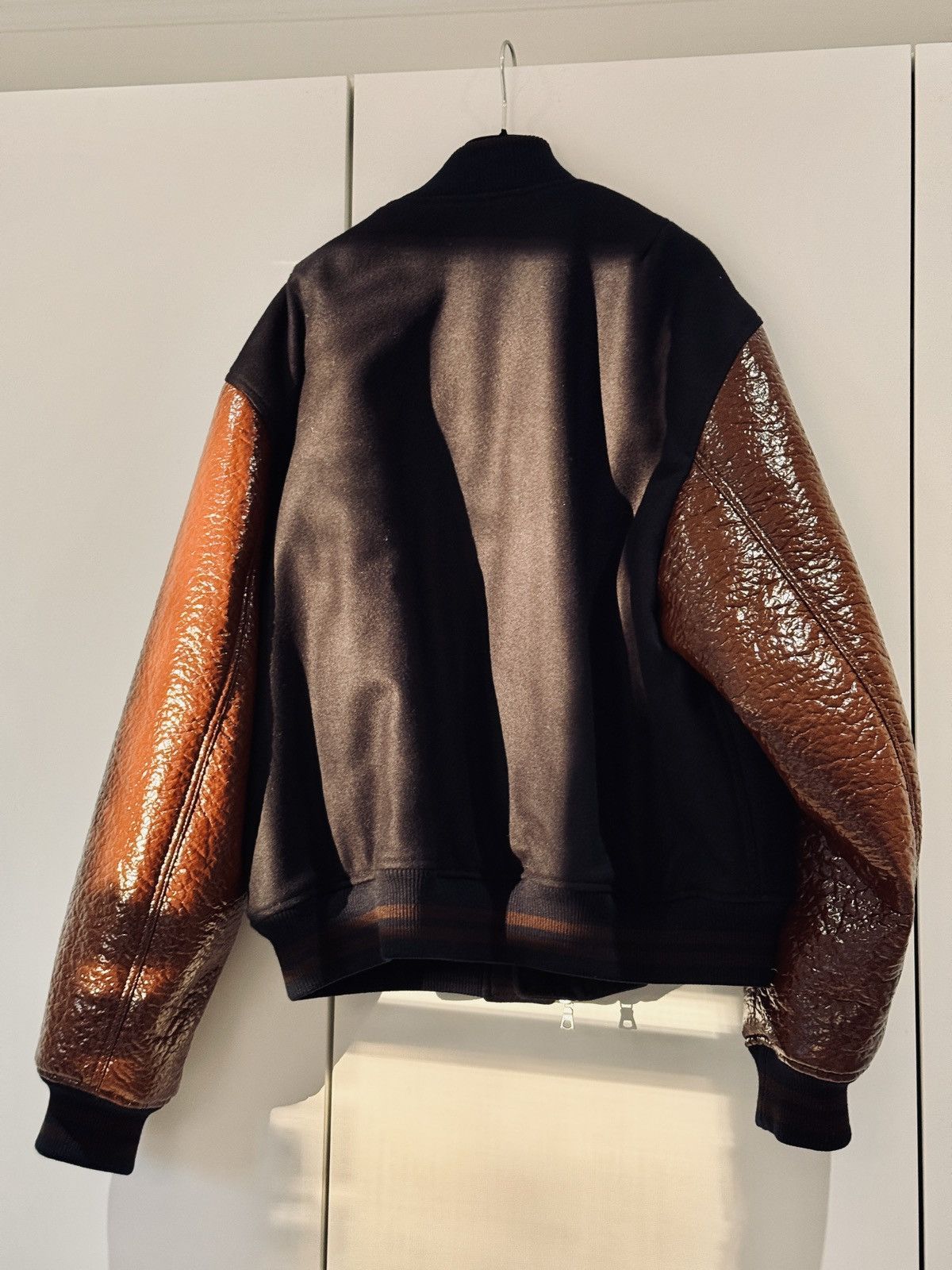 Dries Van Noten Wool Pleather Verso Tris Varsity Jacket (Bomber) Size US L / EU 52-54 / 3 - 3 Thumbnail