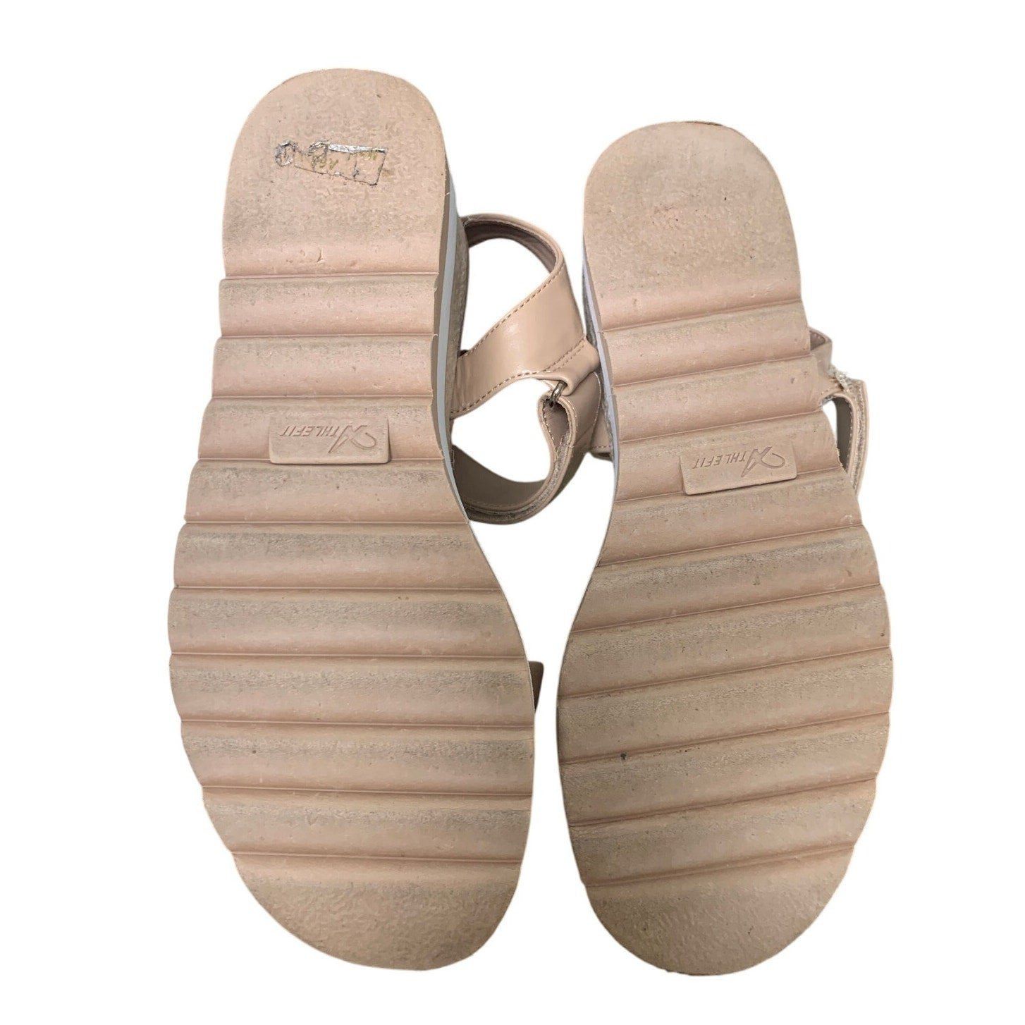Other Athlefit Women's 6.5 Tan Espadrille Platform Sandals Size US 6.5 / IT 36.5 - 7 Thumbnail