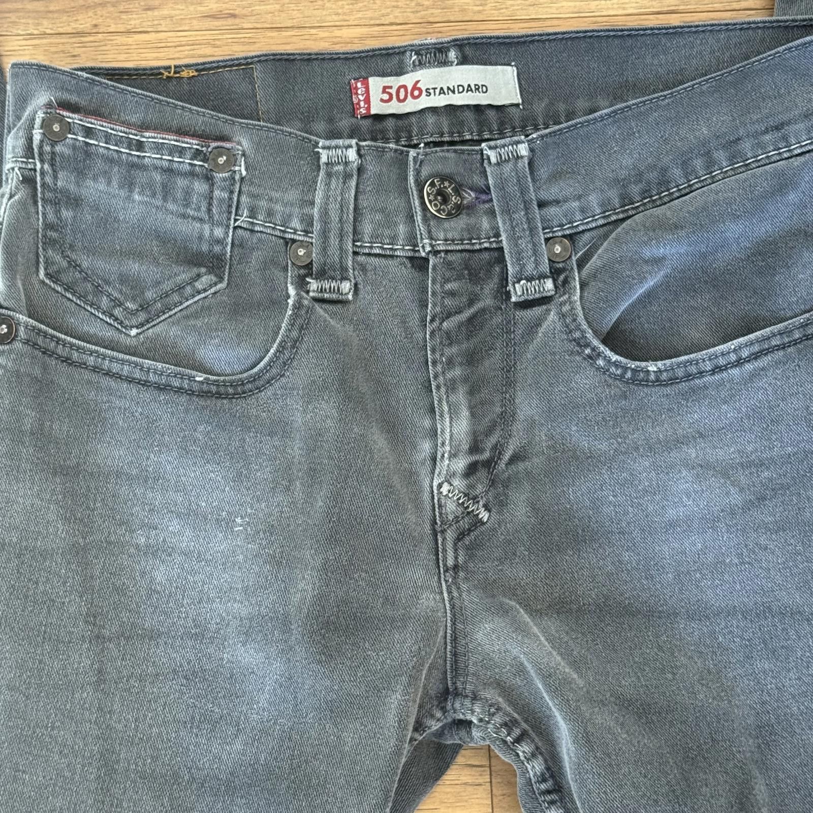 Levi's Levi's 506 Standard Men's Jeans W31 L34 Gray Denim Size US 31 - 6 Thumbnail