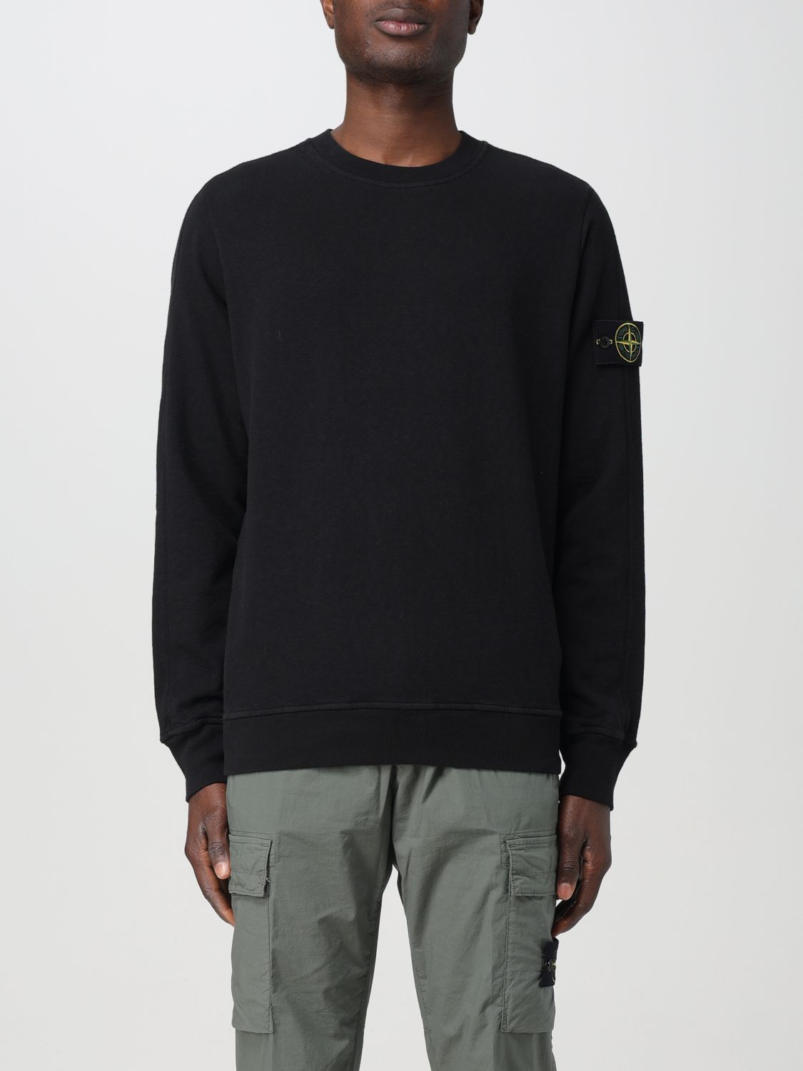image of Stone Island Sweatshirt Men Black (Size Large)