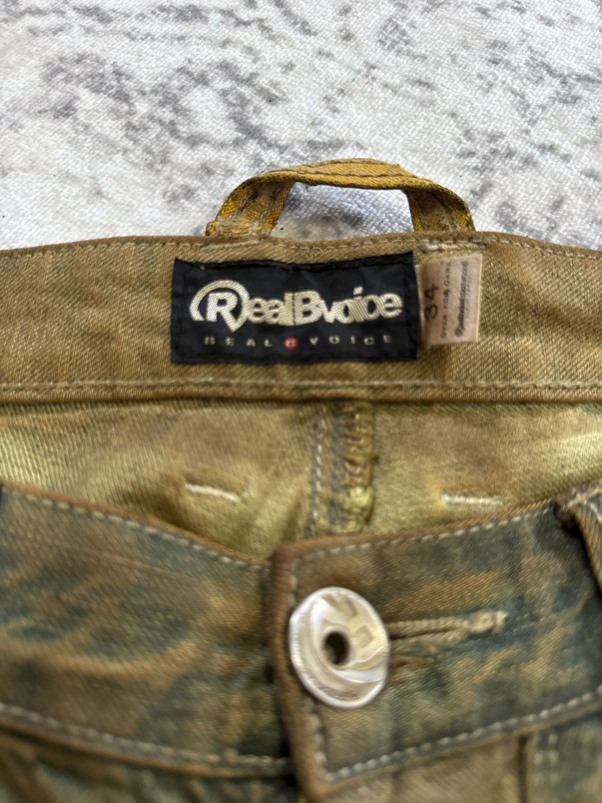 Carhartt RealBvoice Japan Mud Wash Overprint Carpenter Baggy Jeans Size US 34 / EU 50 - 21 Thumbnail