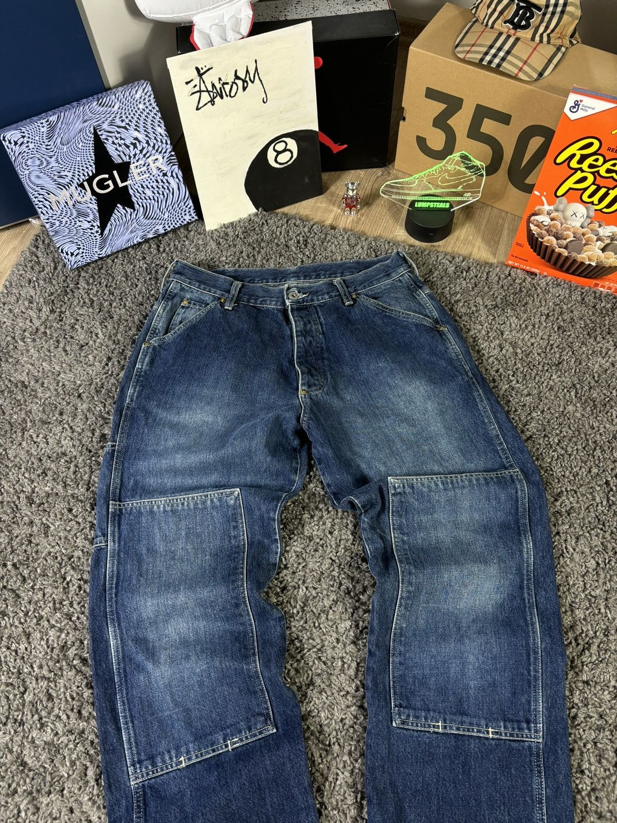 Big Star × Japanese Brand × Vintage Baggy Denim Big Star USA Pants Double Knee 90s Size US 34 / EU 50 - 6 Thumbnail