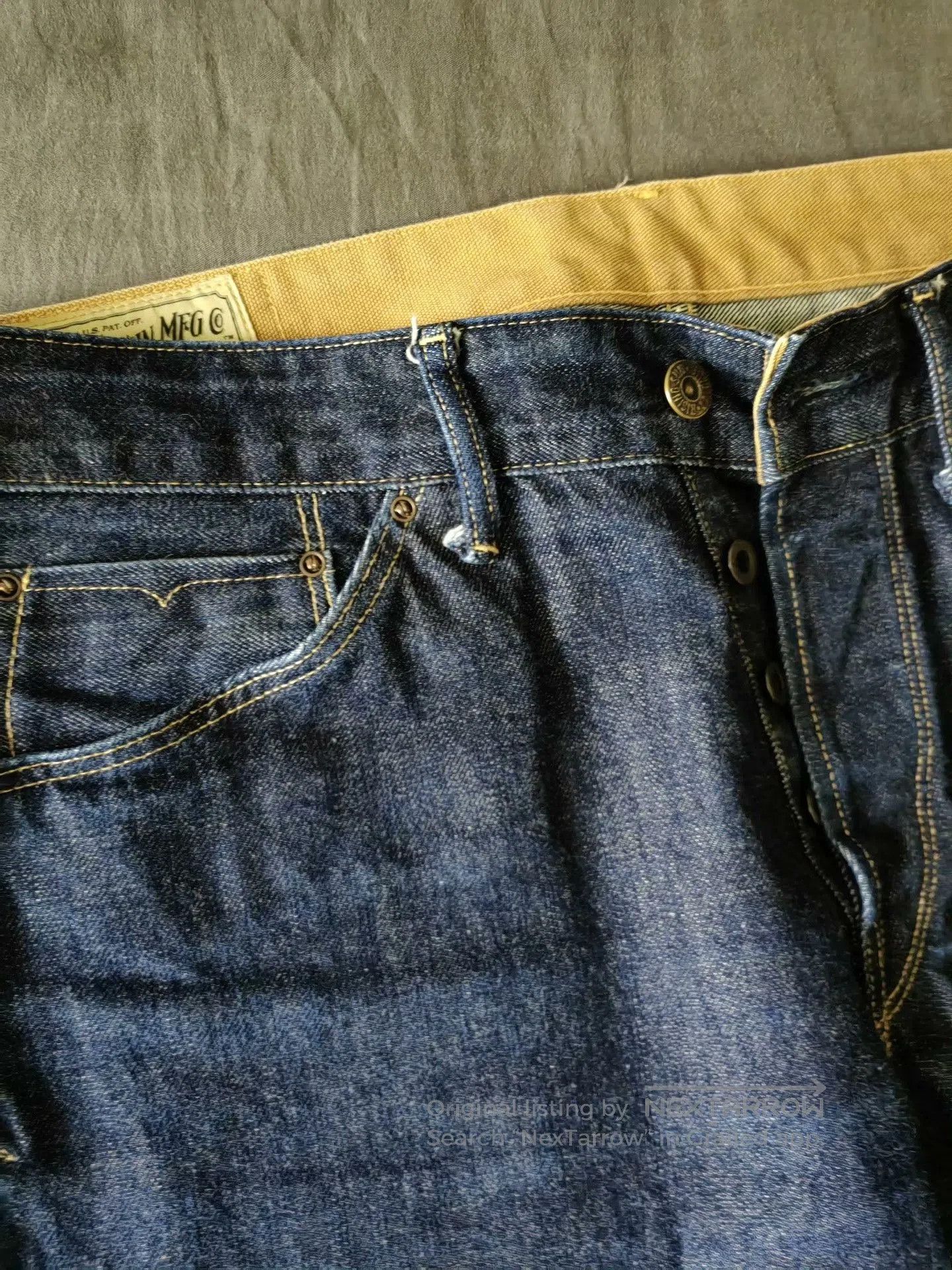 Rising Sun & Co. Rising Sun&Co 15oz Organic Selvedge Raw Jeans. Size US 32 / EU 48 - 3 Thumbnail