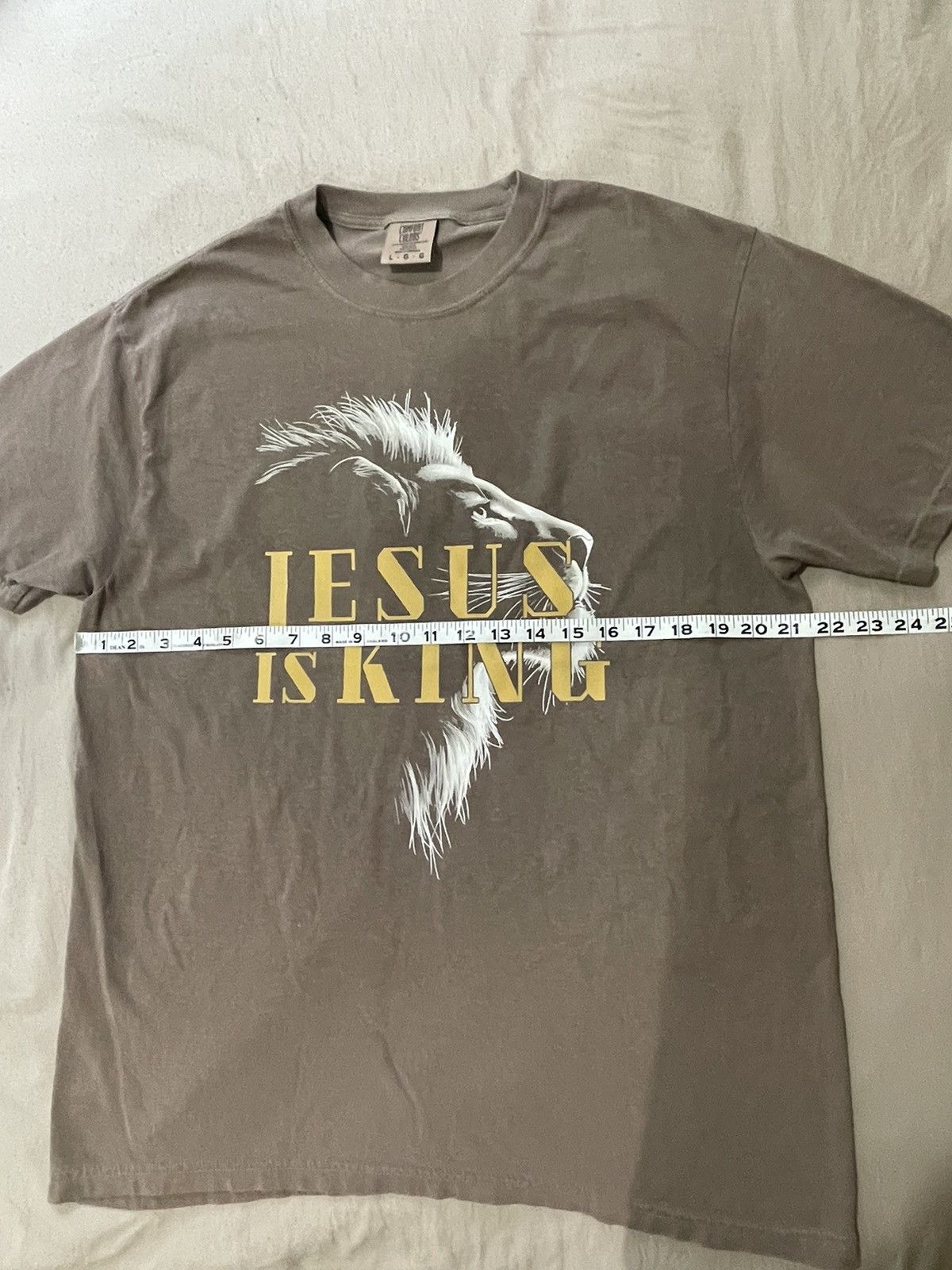 Other Jesus is King T-Shirt Large men’s Lion Christian graphic tee Size US L / EU 52-54 / 3 - 2 Thumbnail