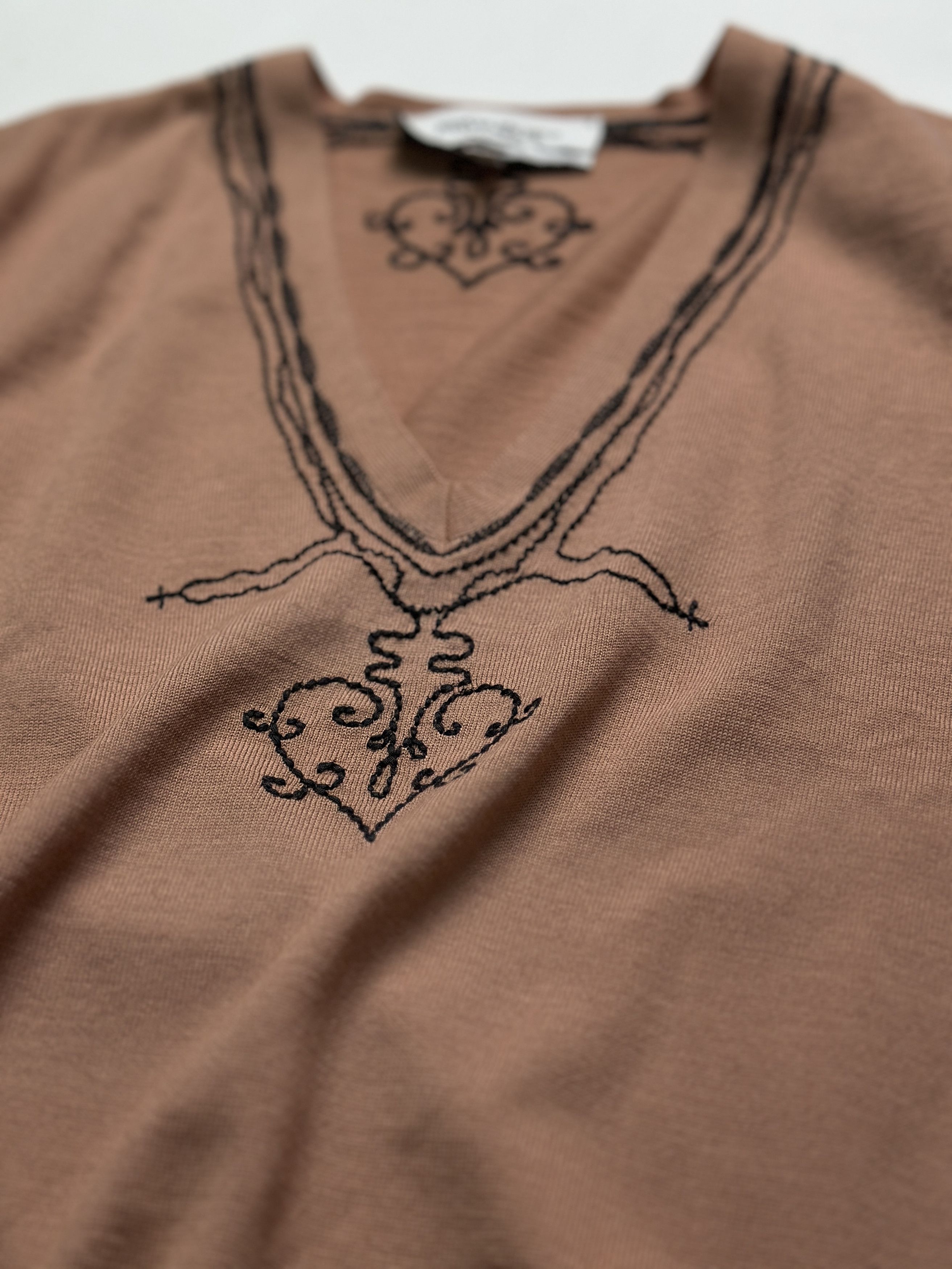 Yves Saint Laurent Yves Saint Laurent Beige Vest With Decoration Patterns Size M / US 6-8 / IT 42-44 - 3 Thumbnail