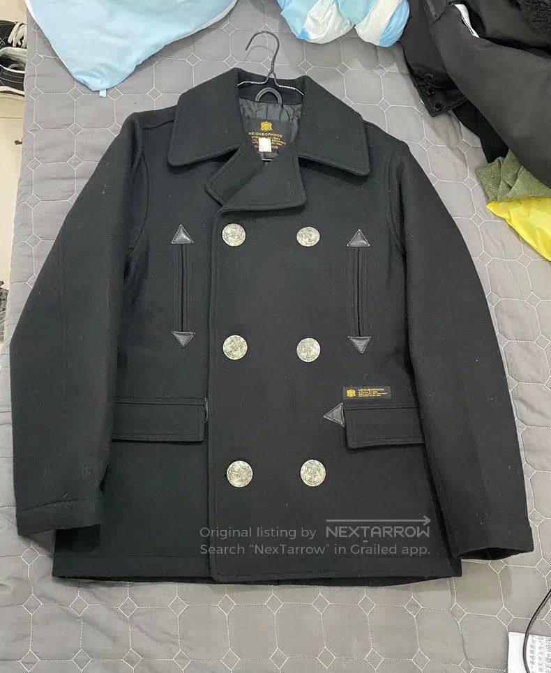 Neighborhood Neighborhood Black Wool Coat Size US M / EU 48-50 / 2 - 1 Thumbnail