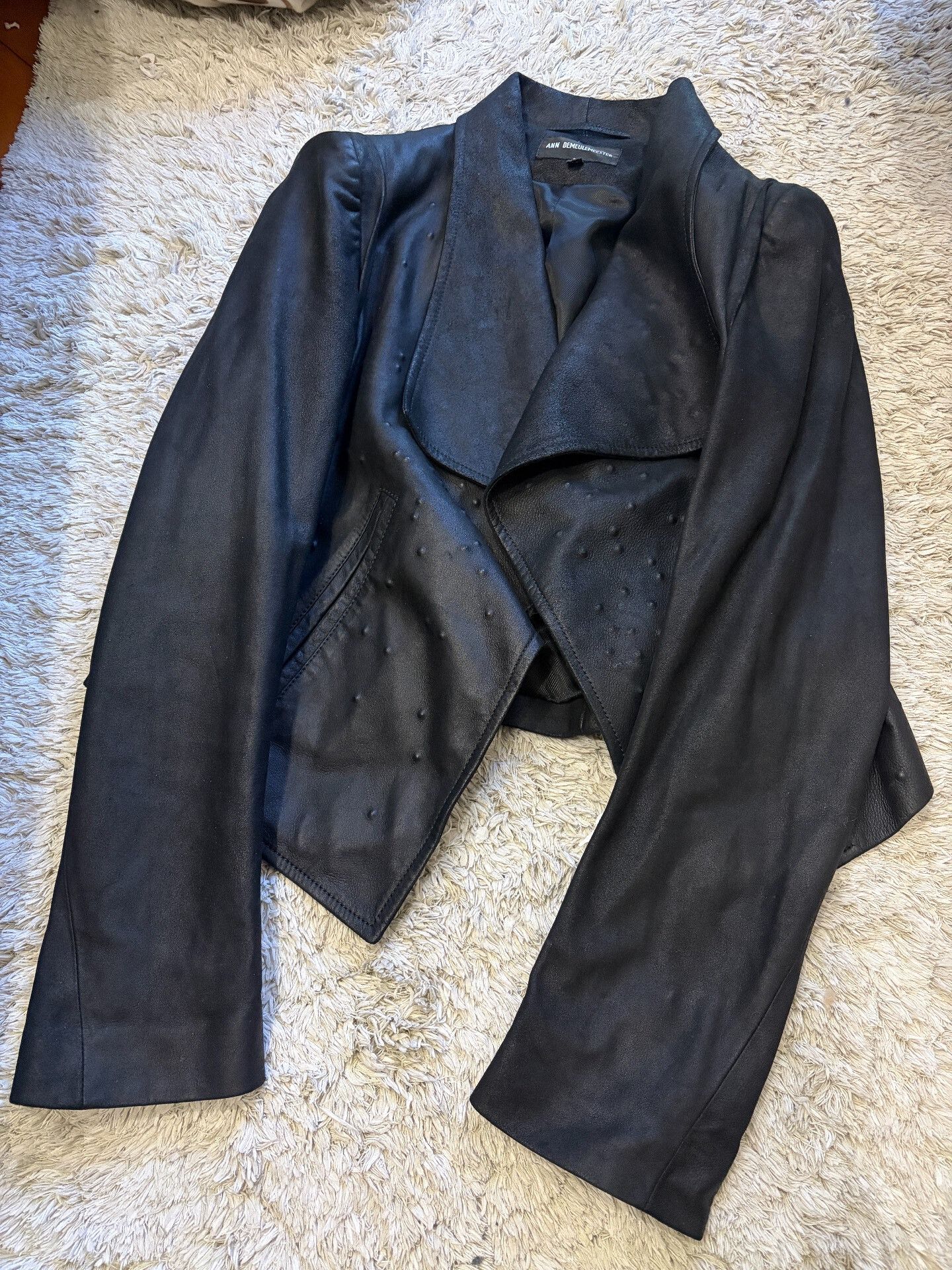 Ann Demeulemeester Ann Demeulemeester Leather Jacket Size 36 Size XS / US 0-2 / IT 36-38 - 1 Thumbnail