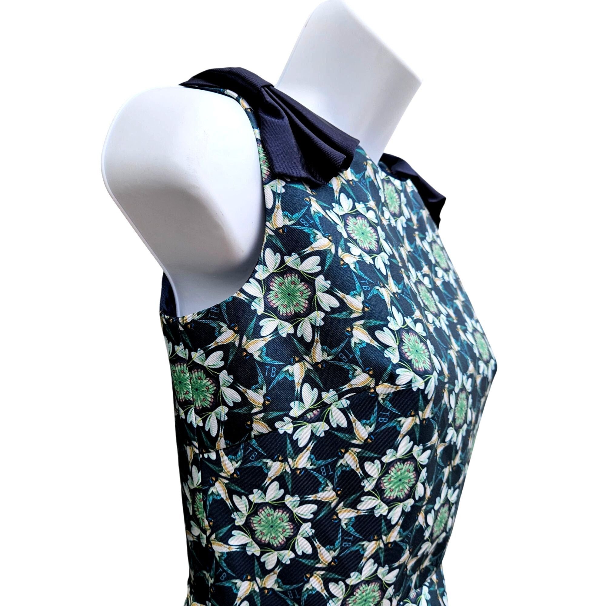 Ted Baker Ted Baker London Sainte Geo Bird Bow Fit & Flare Dress Size Size XS / US 0-2 / IT 36-38 - 15 Thumbnail