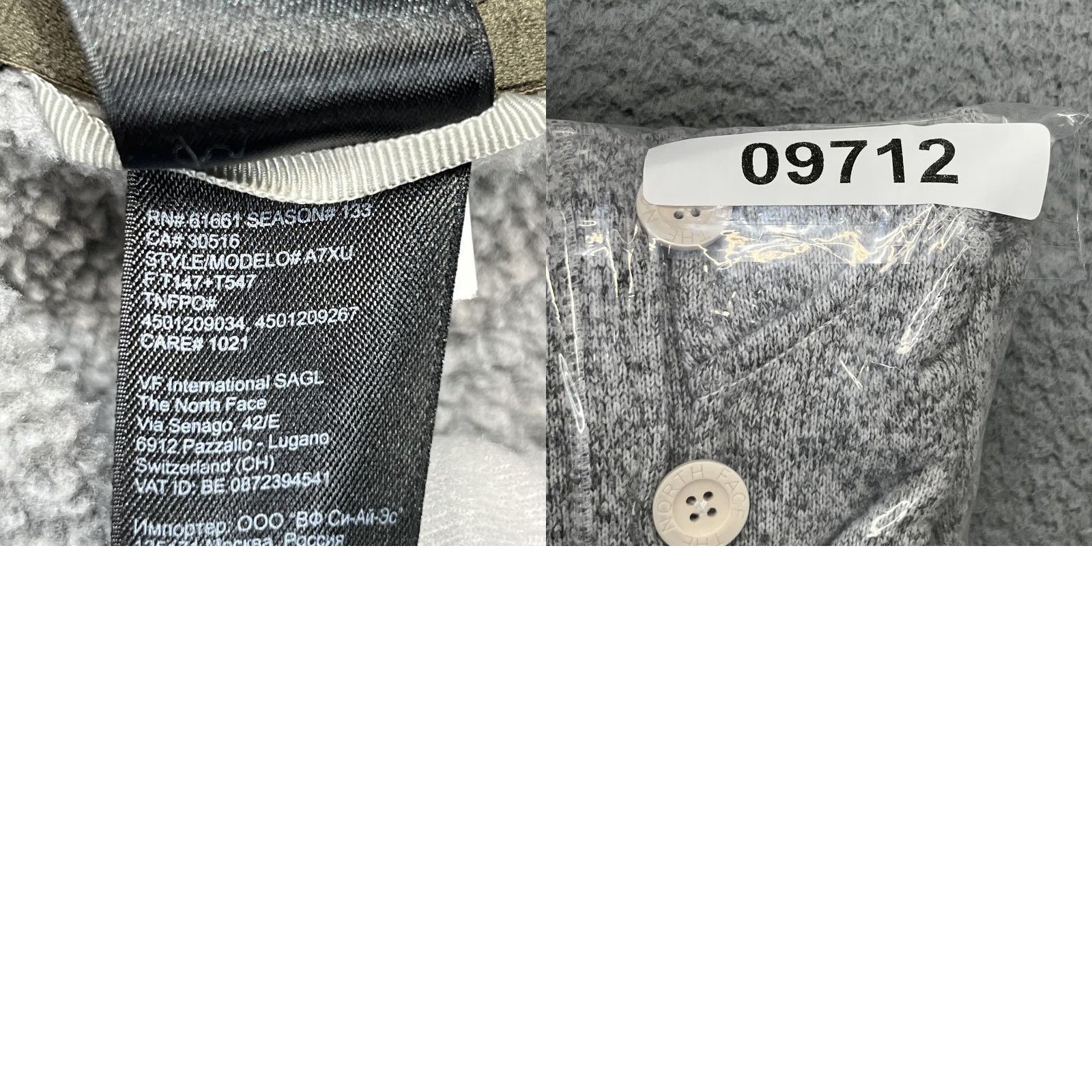 The North Face The North Face Crescent Hoodie Womens L Sunset Gray Button Fleece A7XU Size L / US 10 / IT 46 - 10 Thumbnail