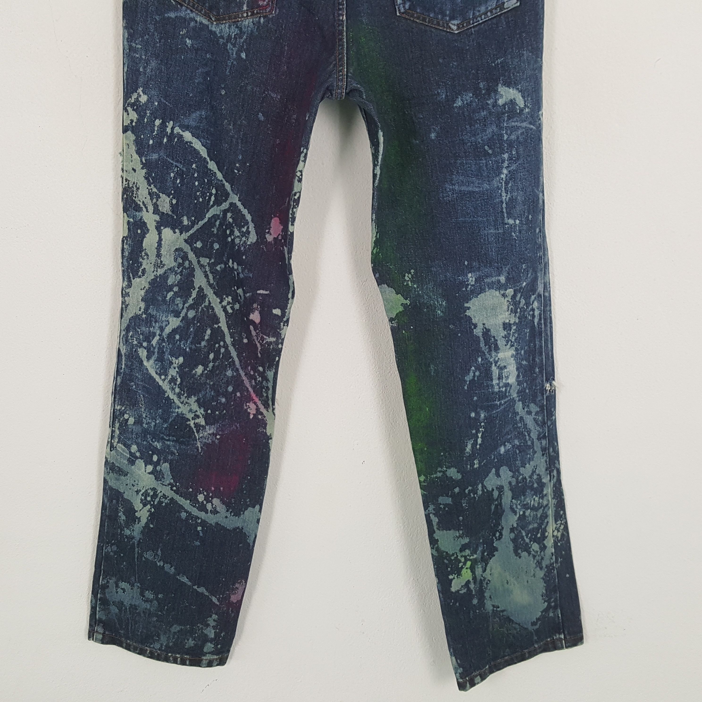 Japanese Brand × Vintage Vintage DENIM EXCHANGE Japanese Brand Distressed Jeans Size US 32 / EU 48 - 6 Thumbnail